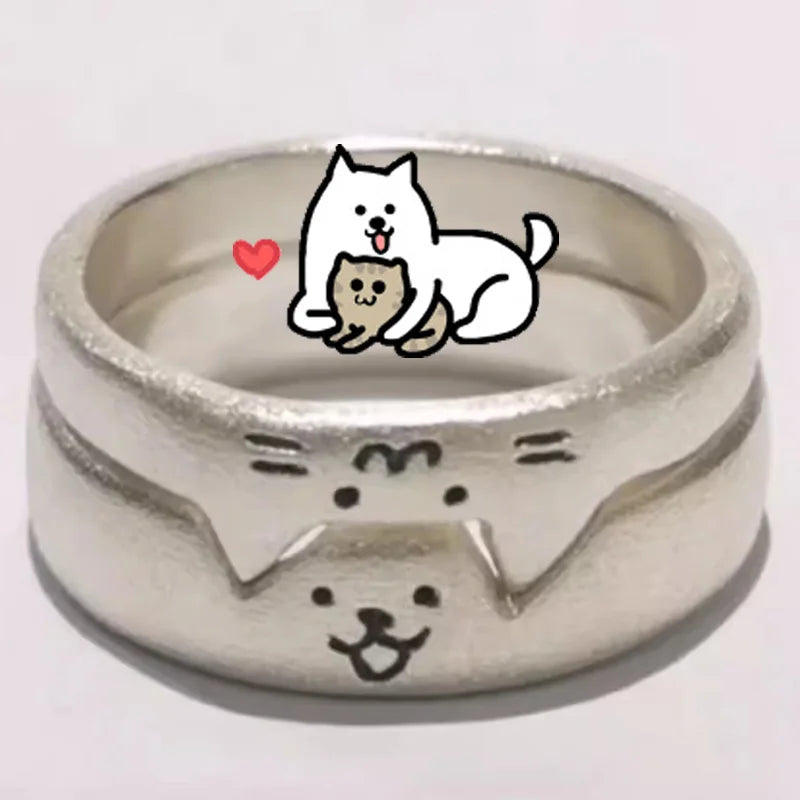 Uneju 2pcs Animal Couple Friendship Rings - Image 8