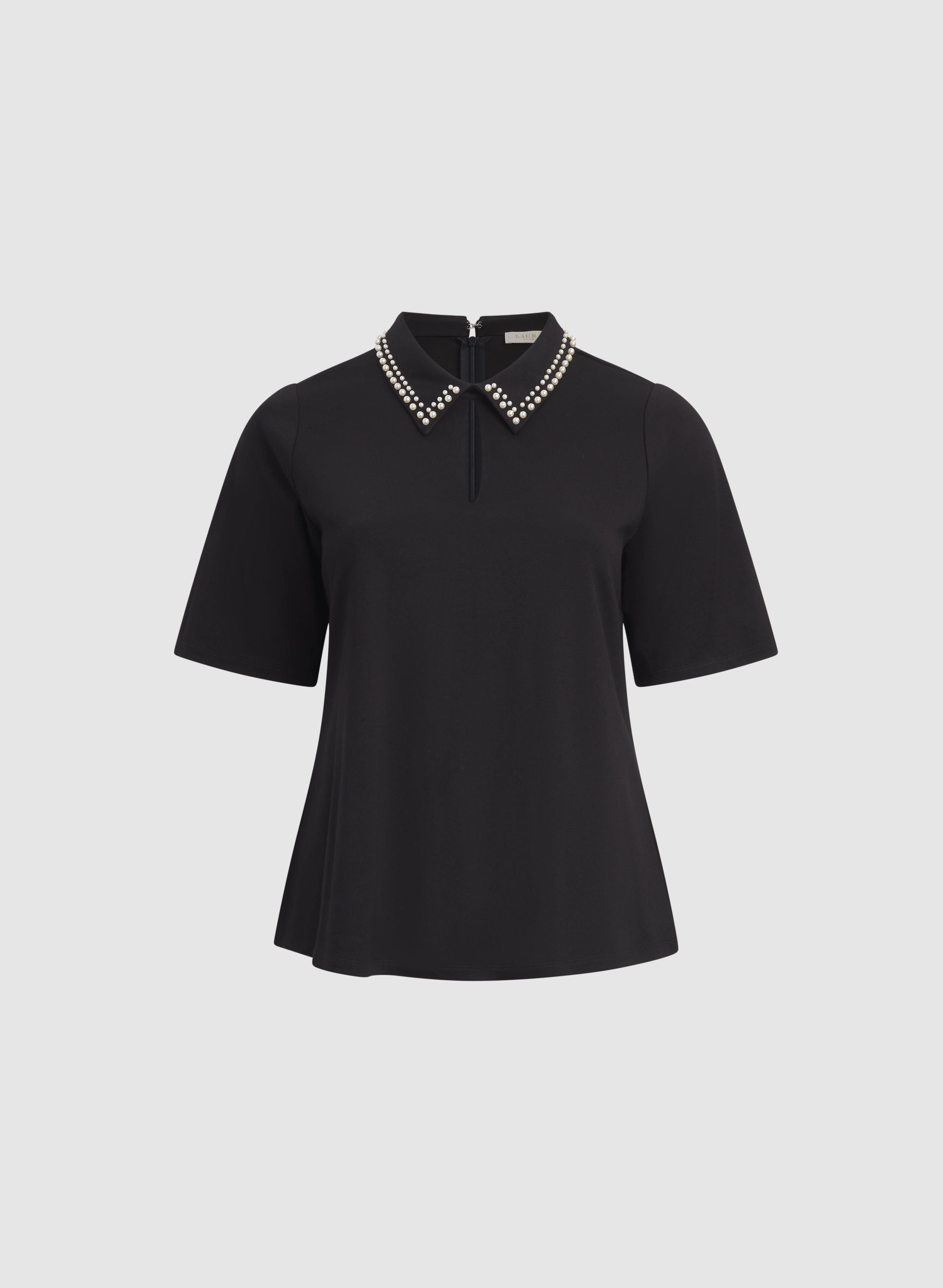 Pearl Collar Top