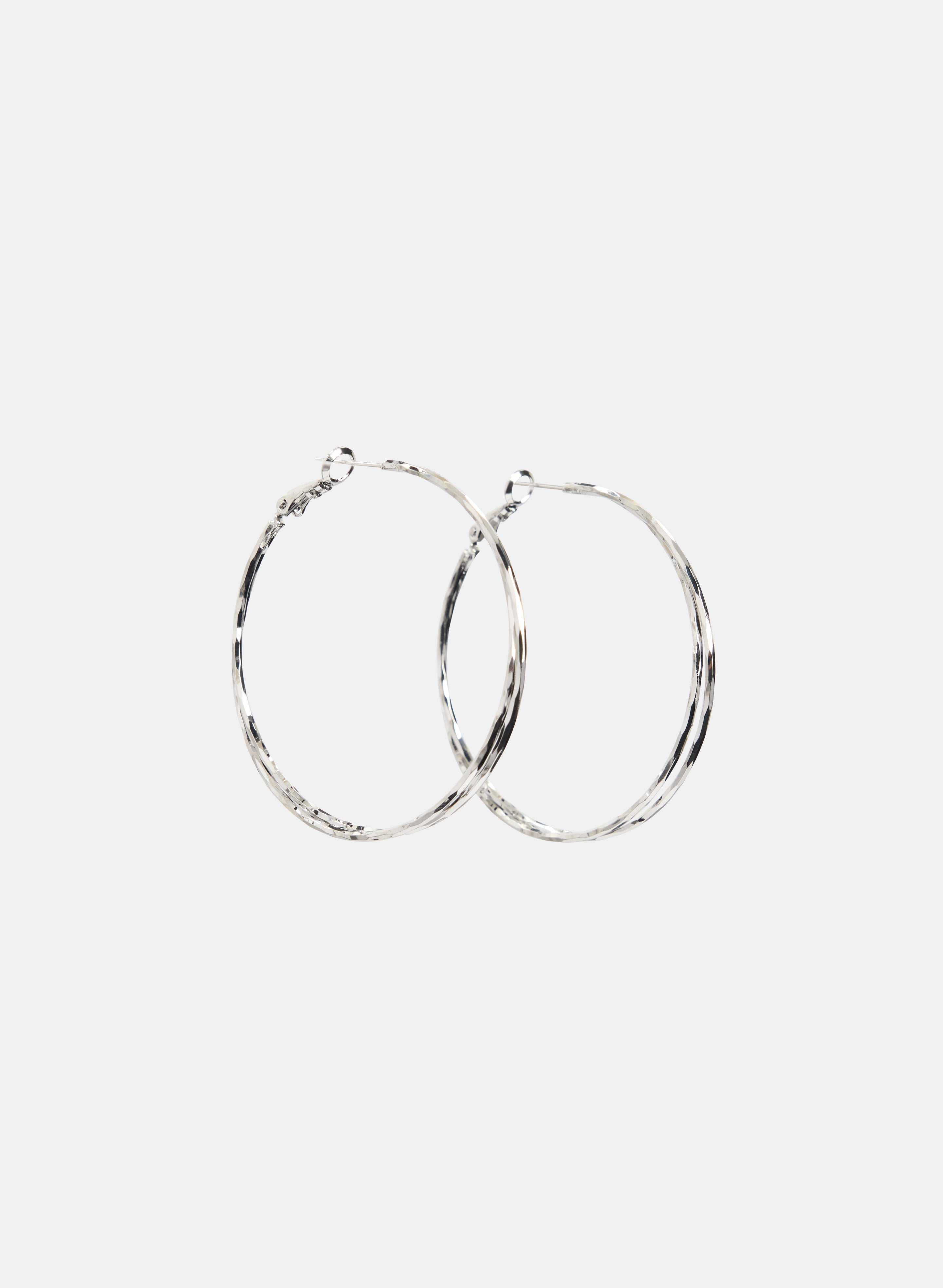 Textured Hoop Earrings