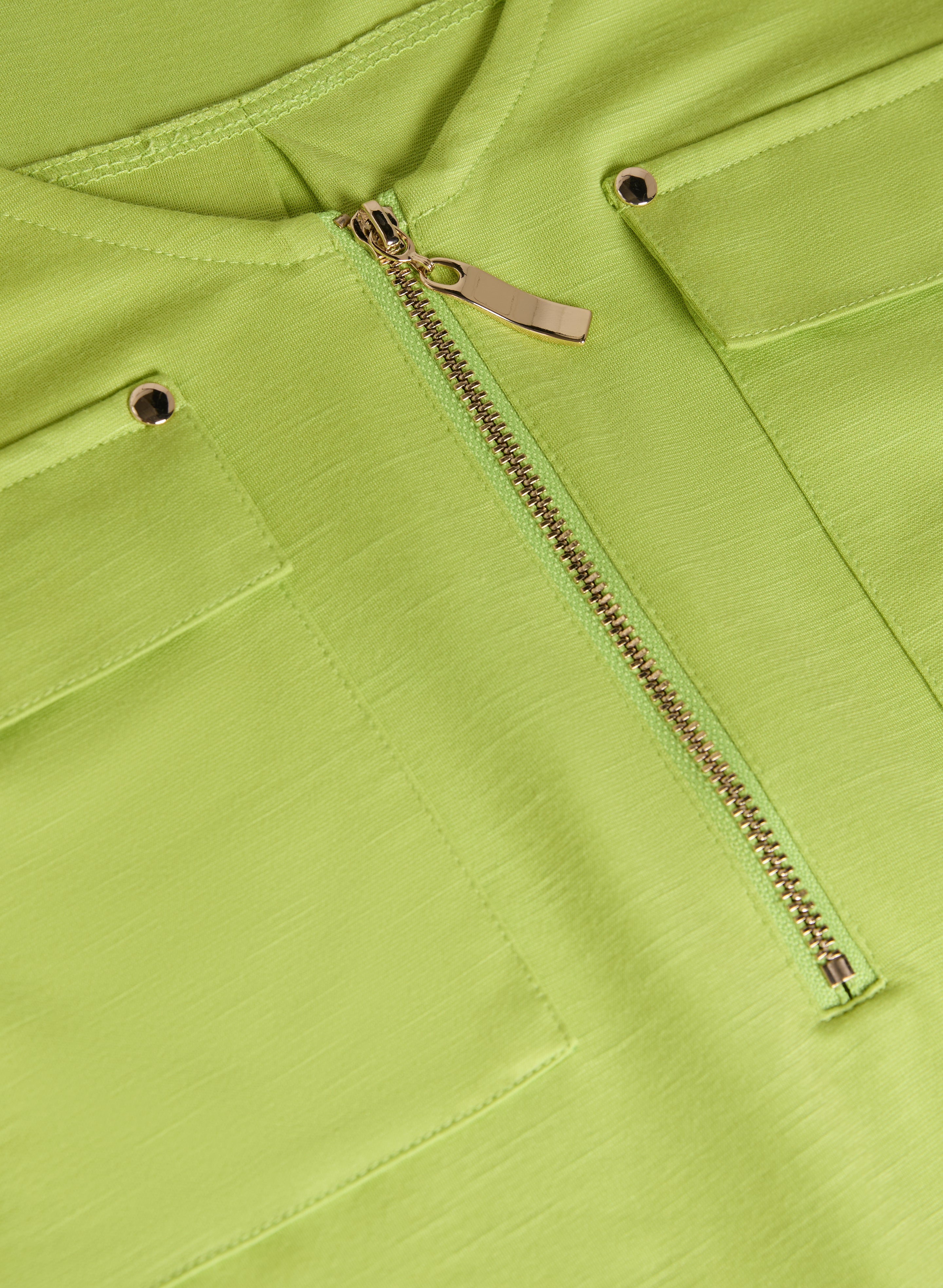 Zip-Up Tank Top