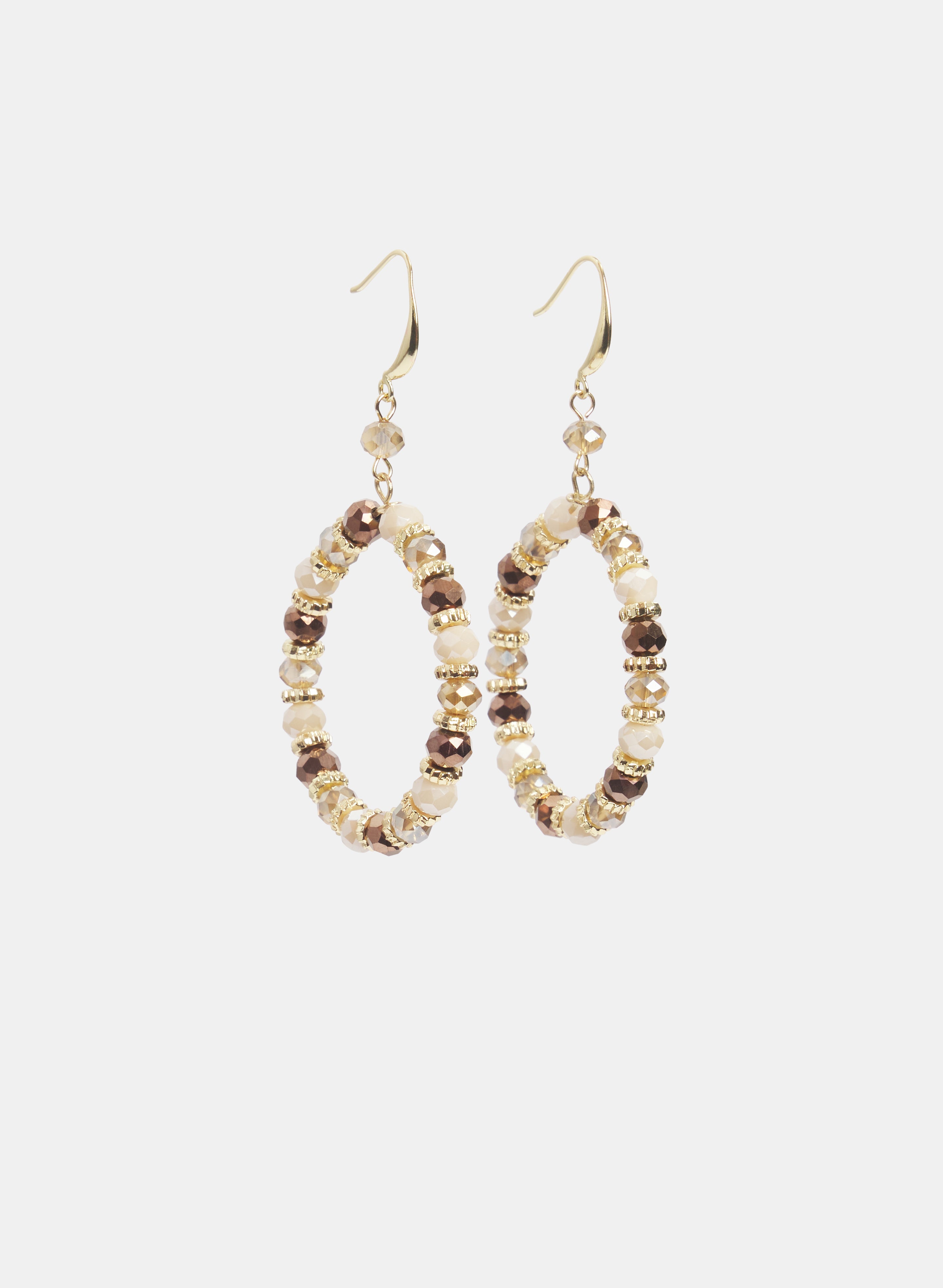 Beaded Hoop Earrings