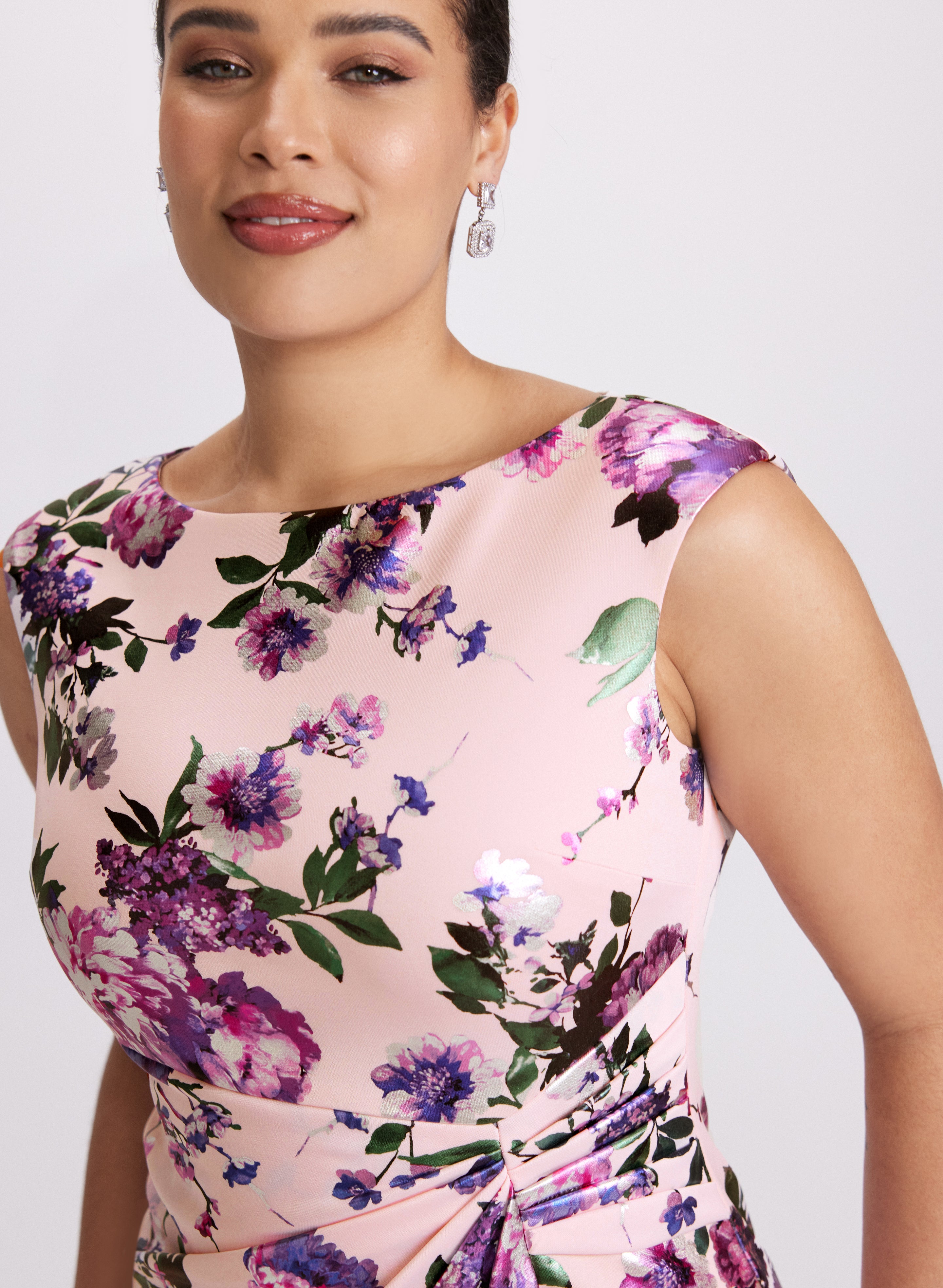 Floral Ruched Dress