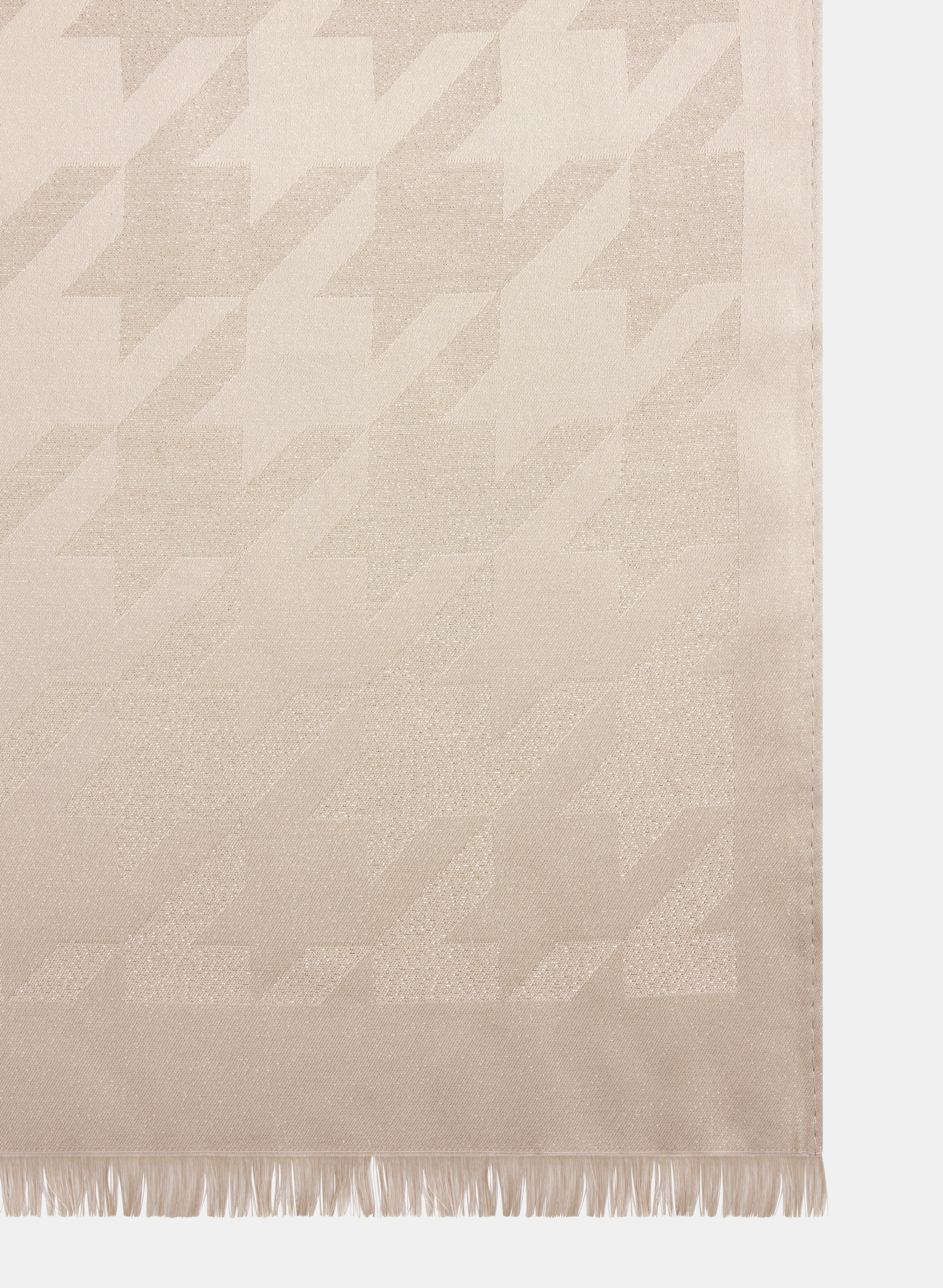 Foulard à motif pied-de-poule scintillant