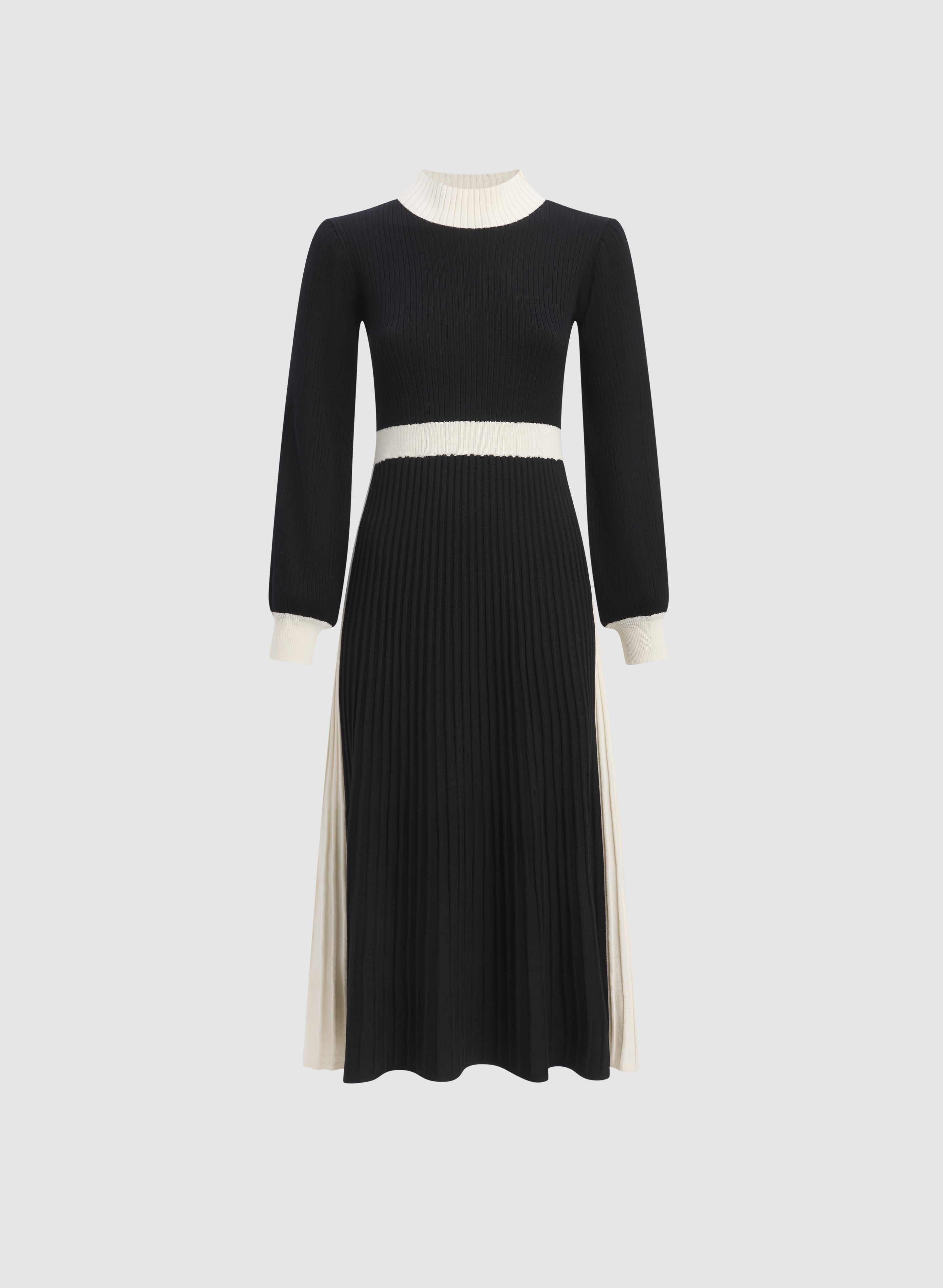 Robe-pull à col cheminée