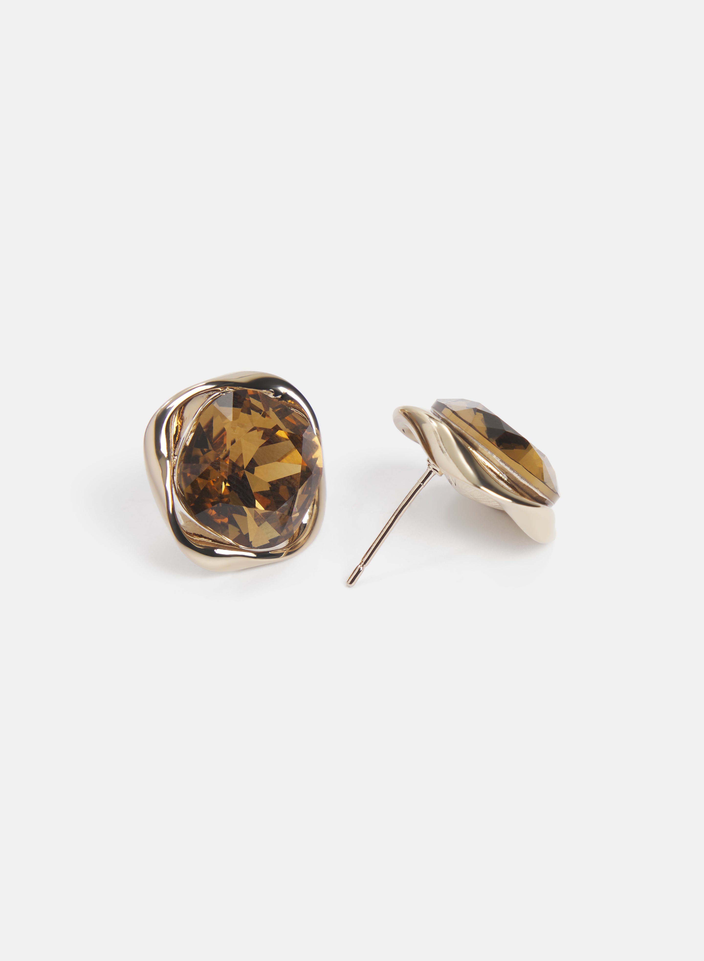 Boucles d'oreilles à pierres à facettes