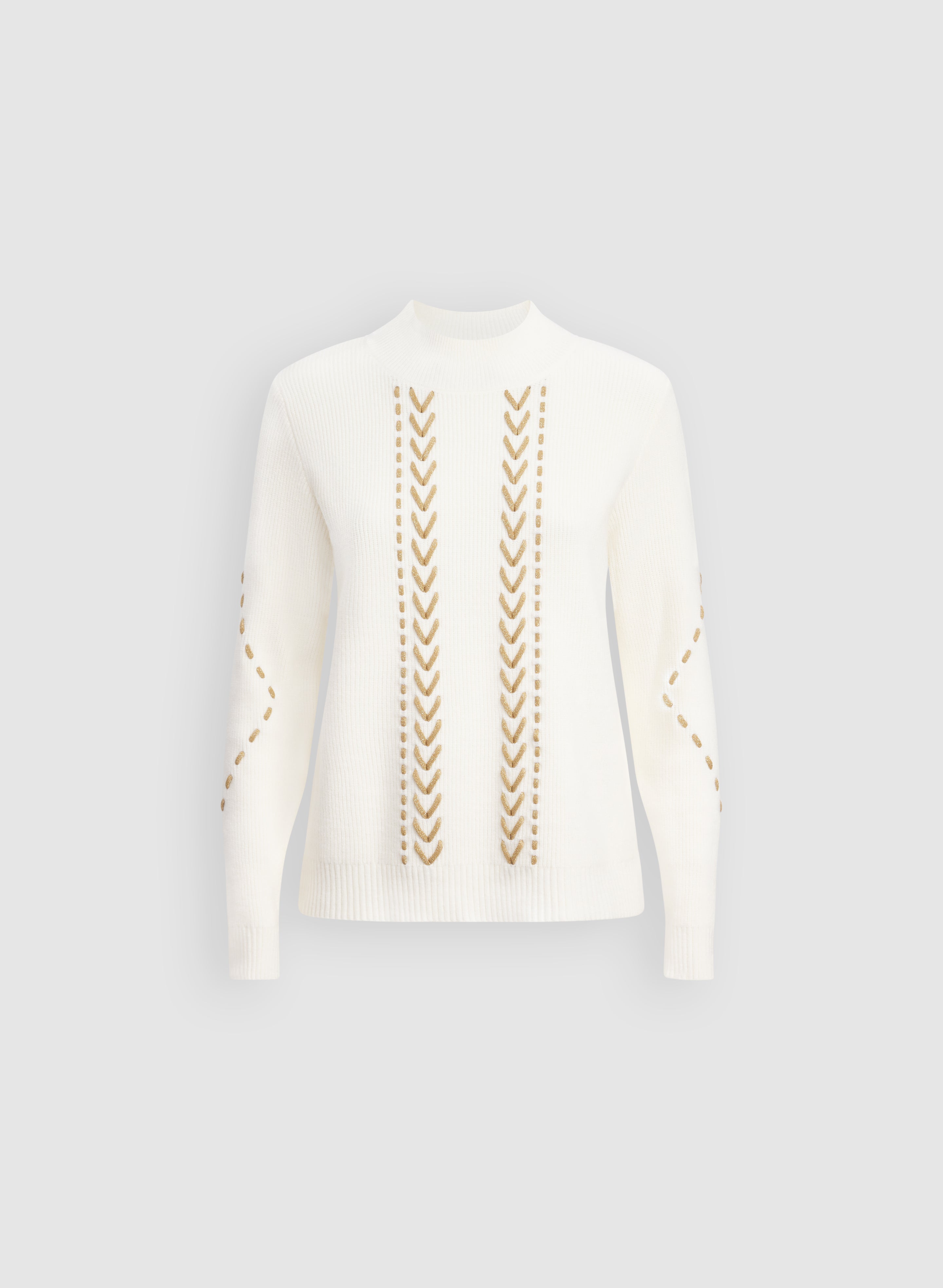 Contrast Stitch Sweater