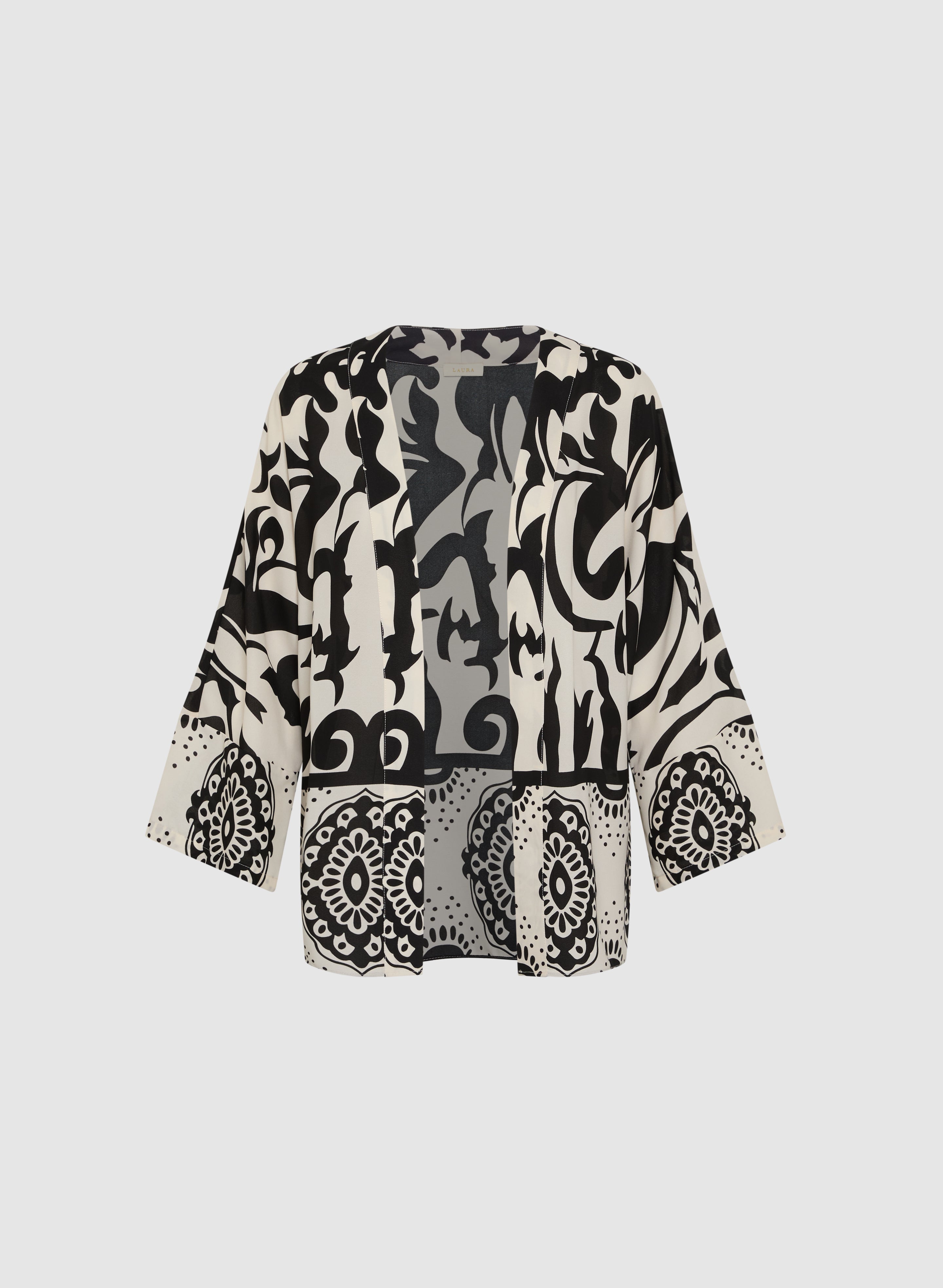 Tunique ouverte à motif