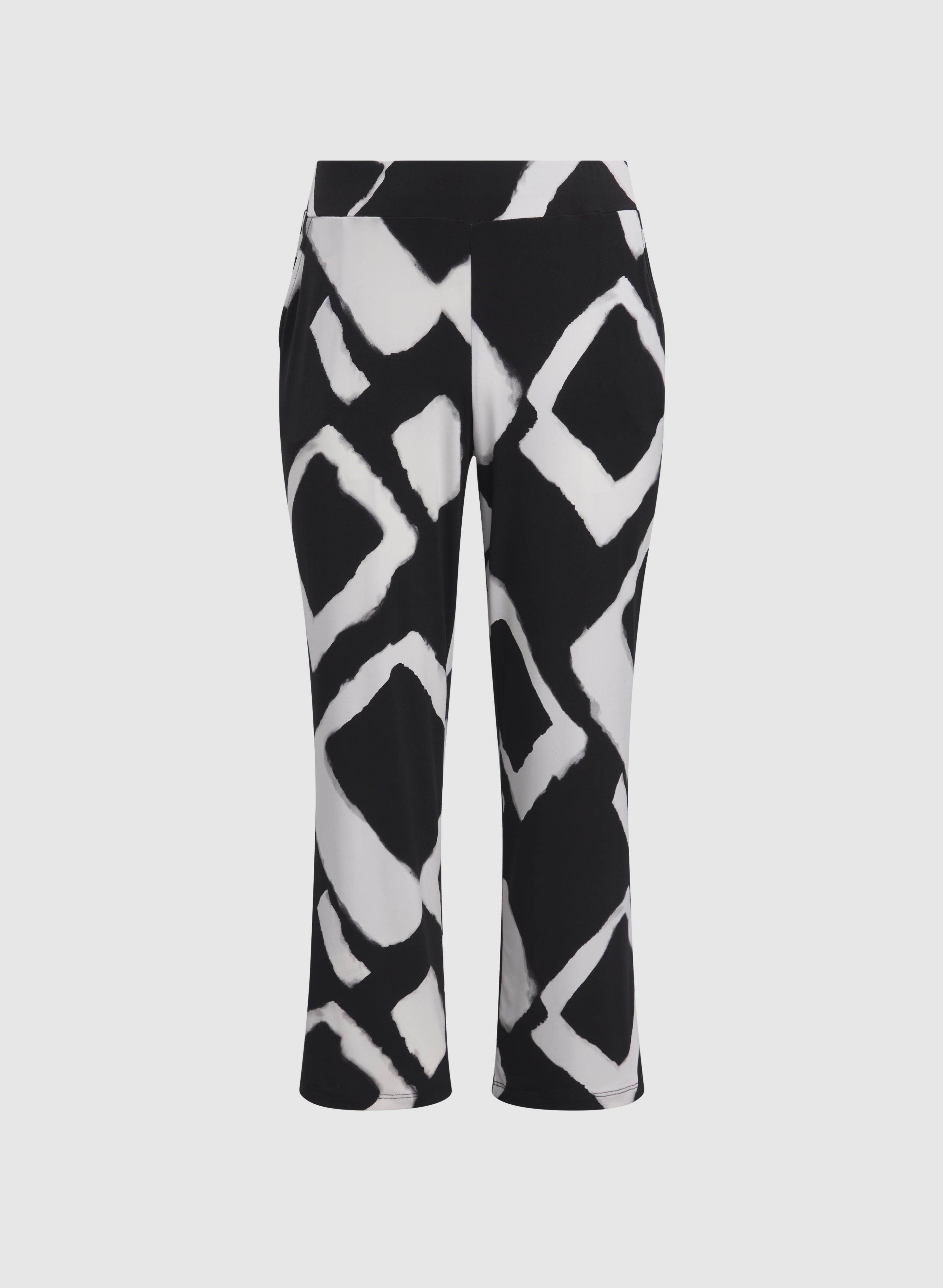 Geometric Wide-Leg Pants