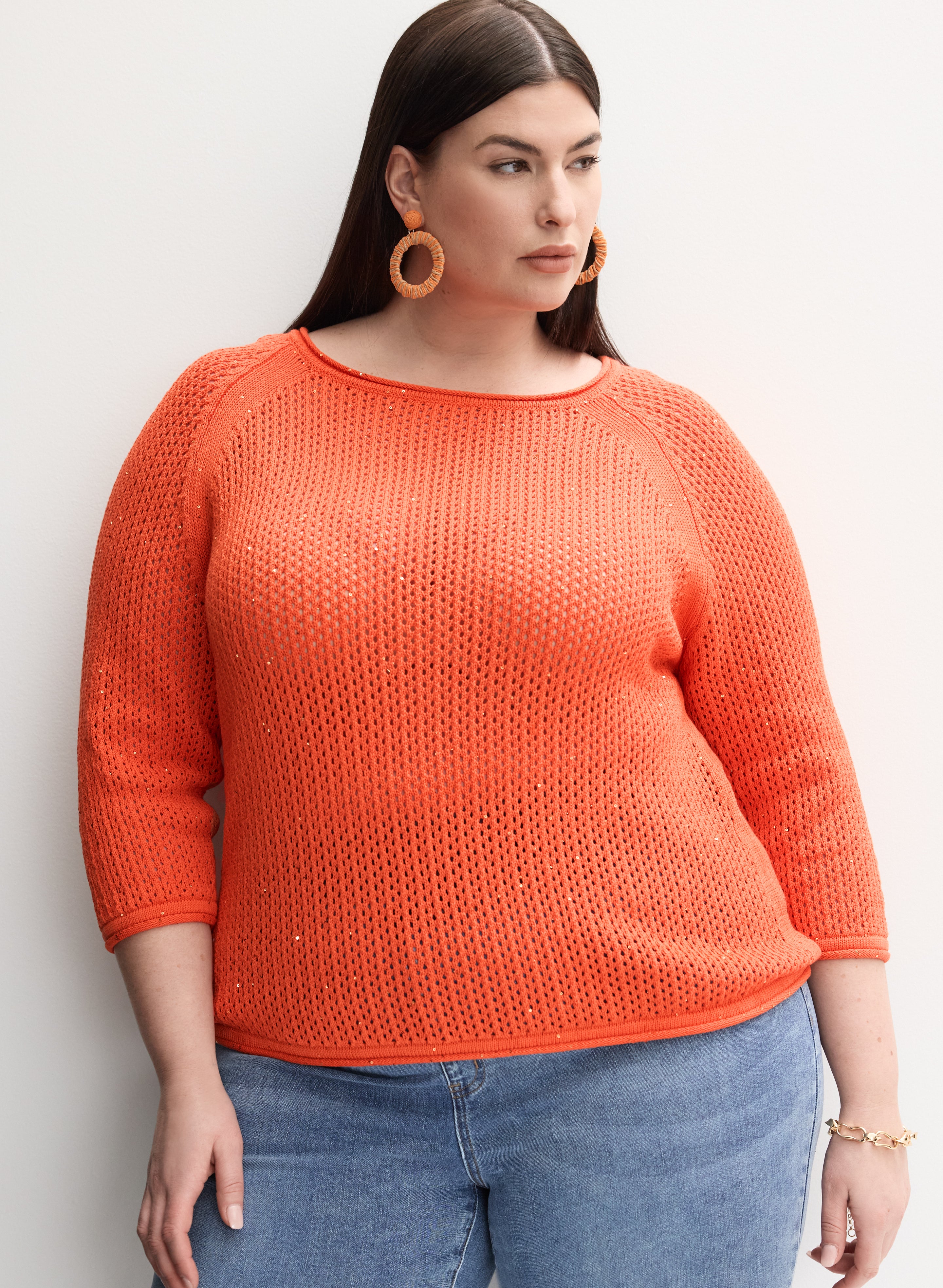 Open Knit Sweater