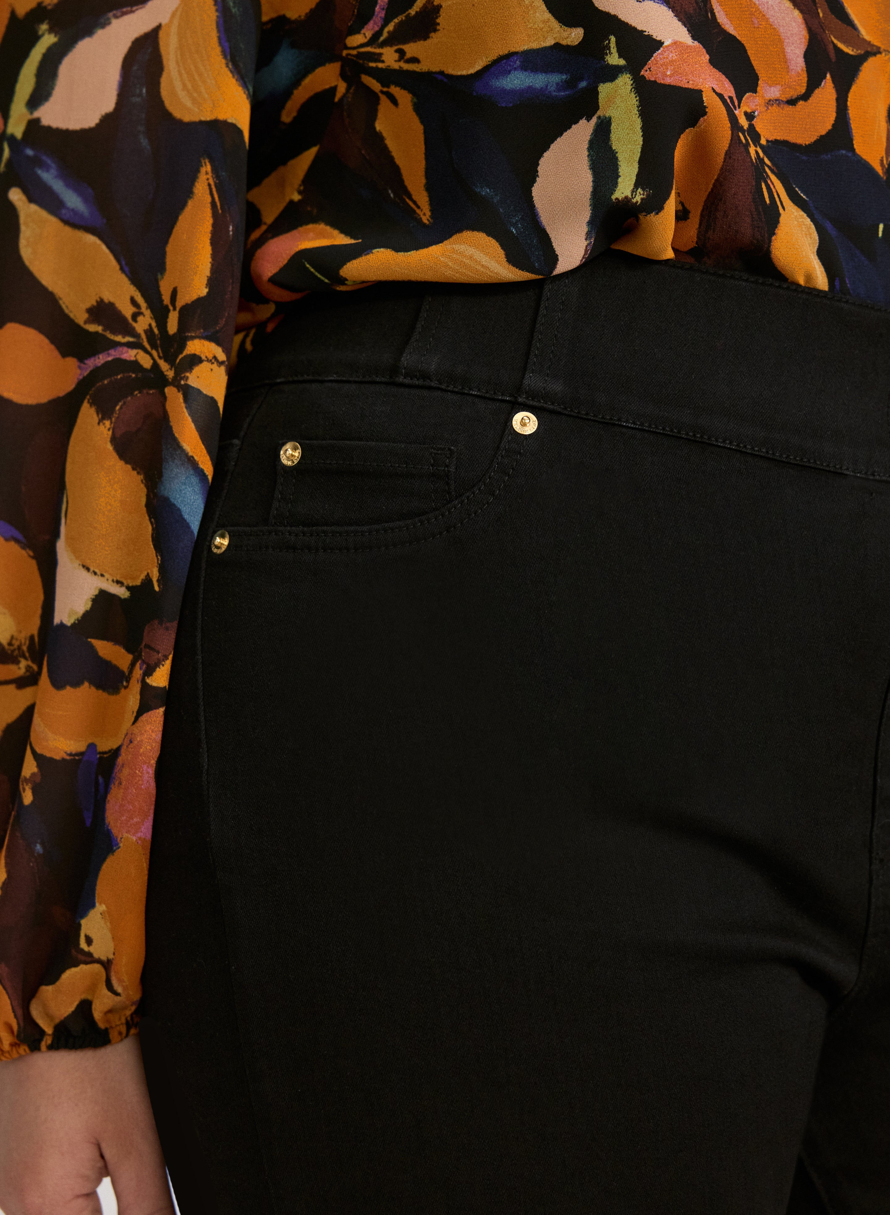 Pull-On Flare-Leg Jeans