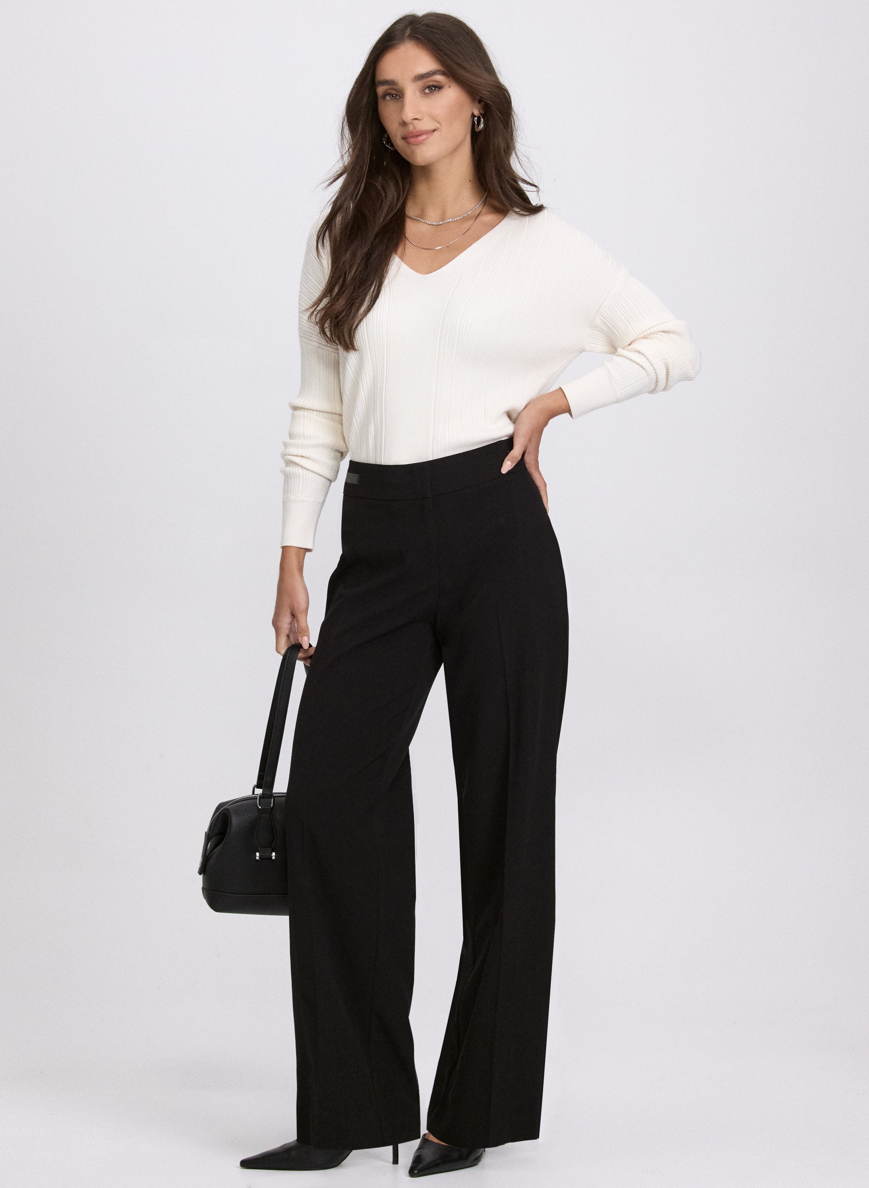 V-Neck Knit Pullover