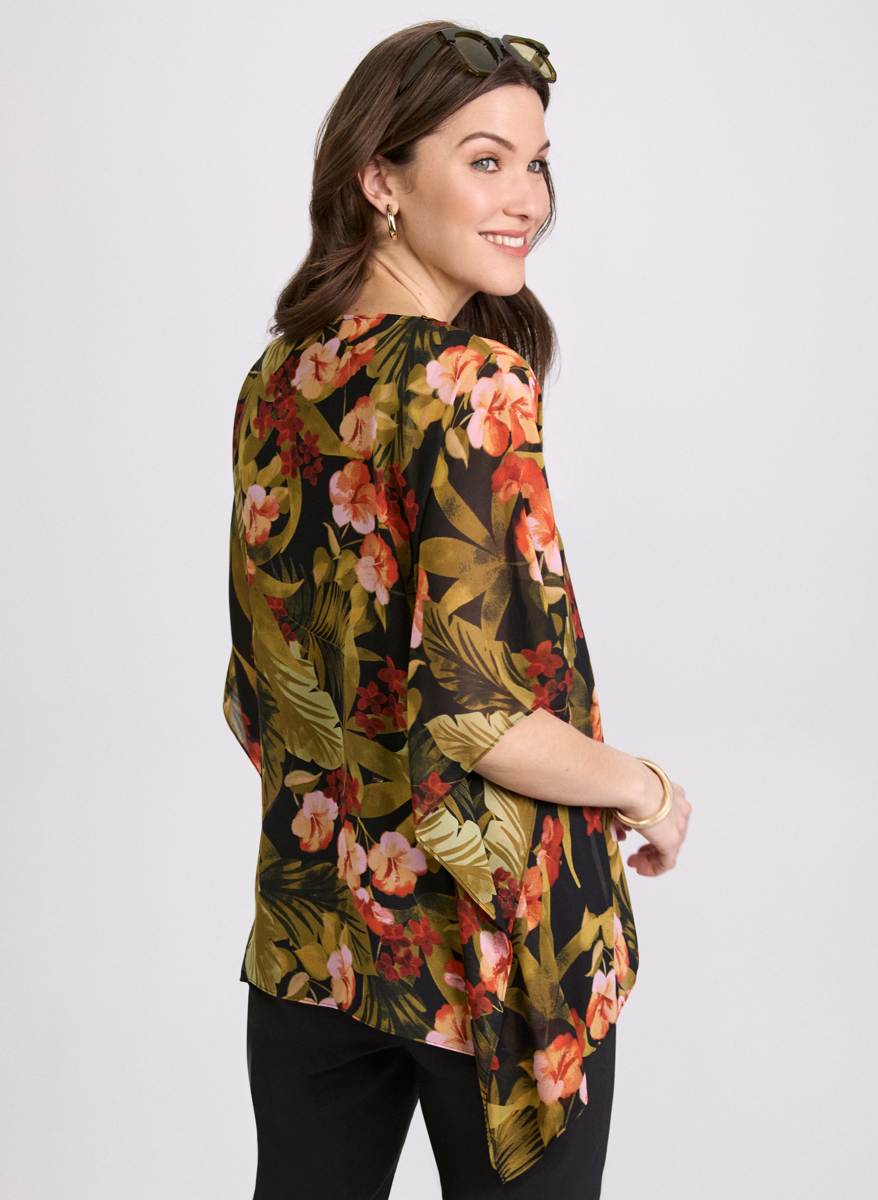 Tropical Print Blouse