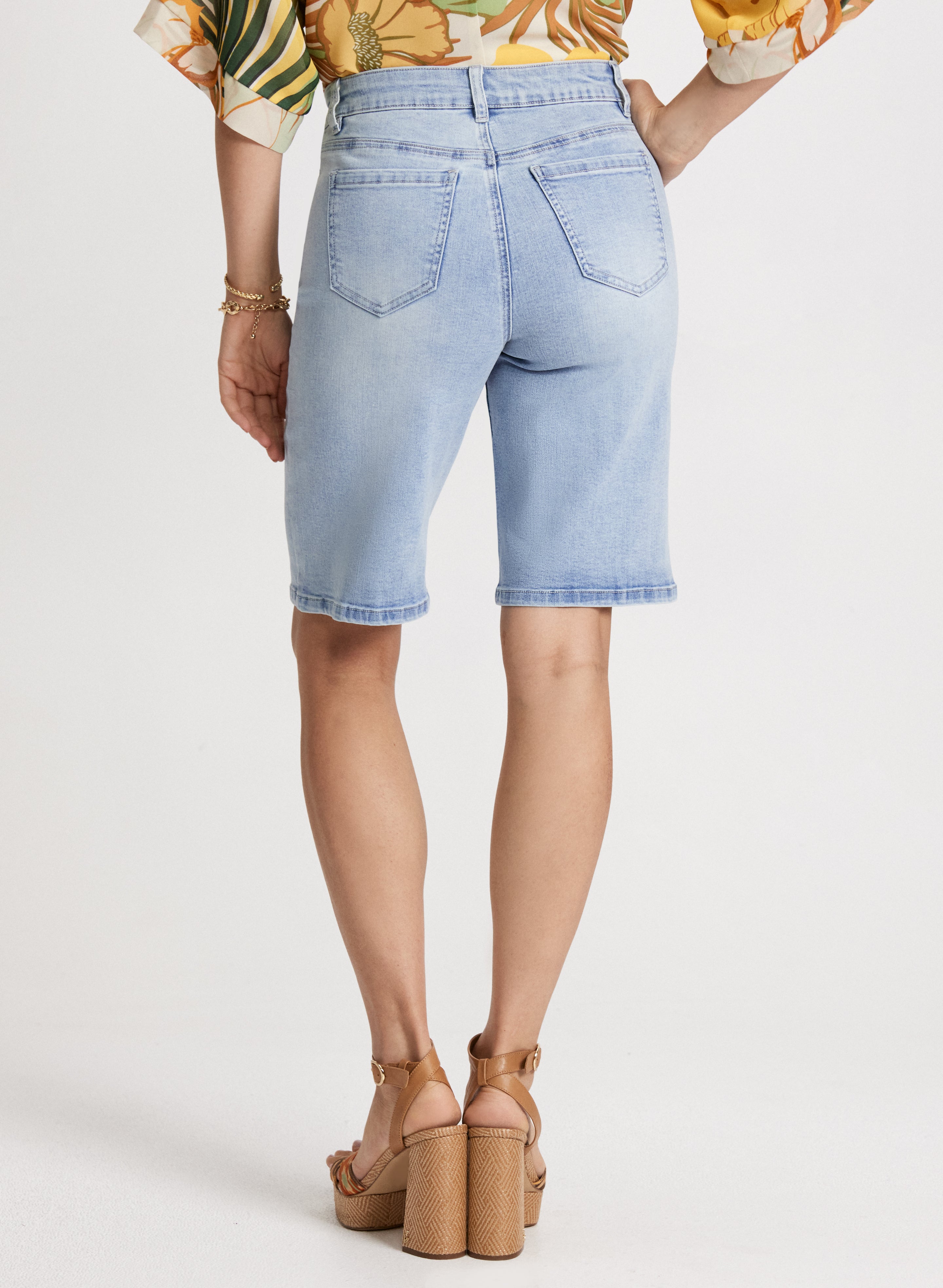 Denim Bermuda Shorts