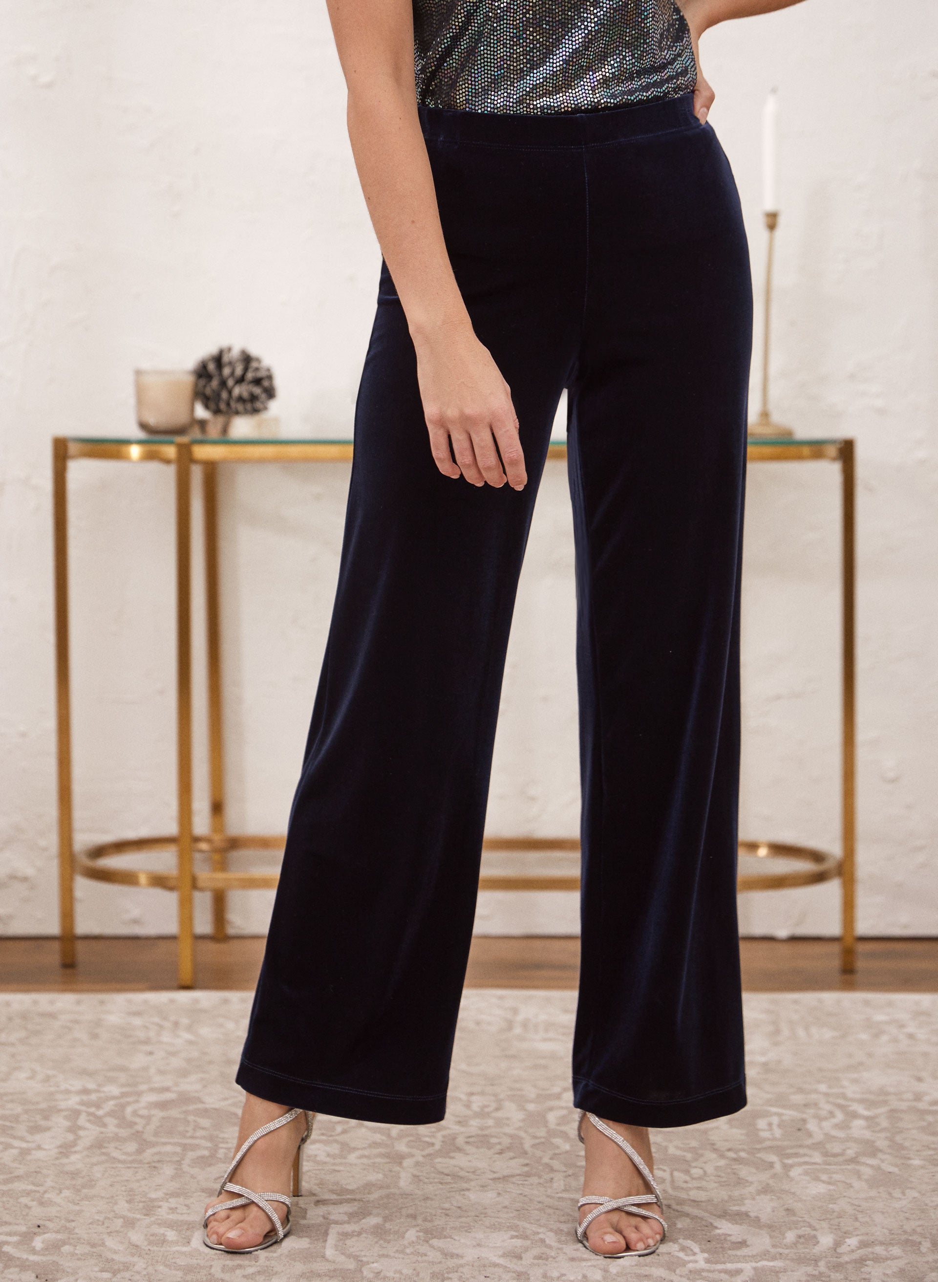 Velour Pull-On Pants