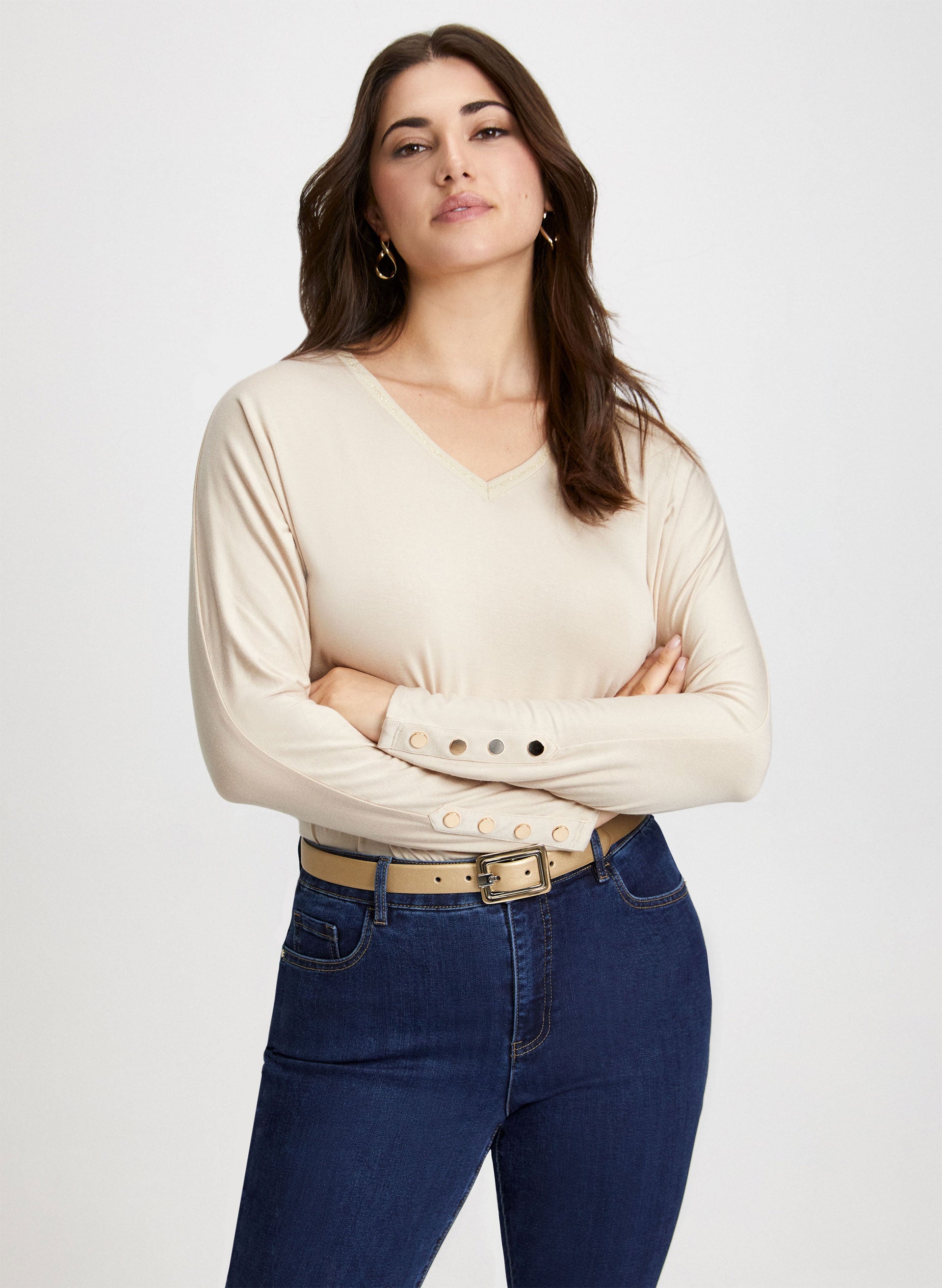 Perfect Dolman 3/4 Sleeve Top in Oat – Research and Design