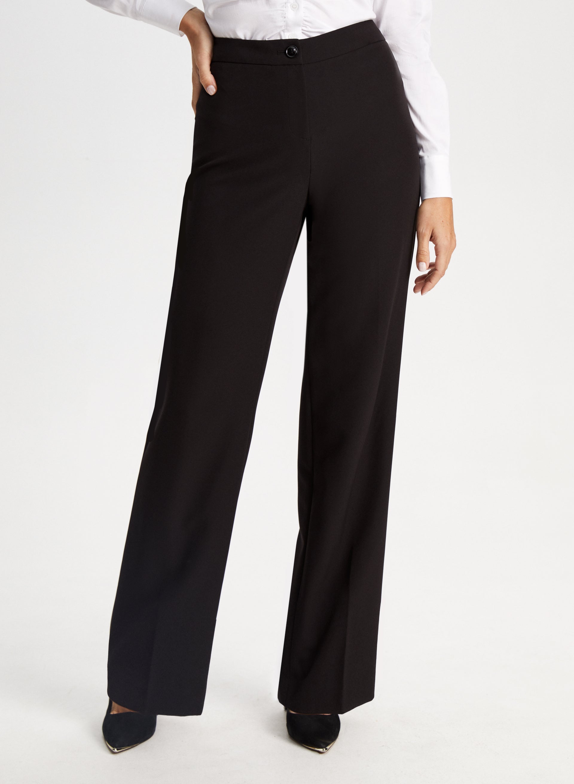 A New Day Women's 16 Black Pants Stretch Straight Leg Trousers Casual Fit -  $15 - From Brittany Thrifts