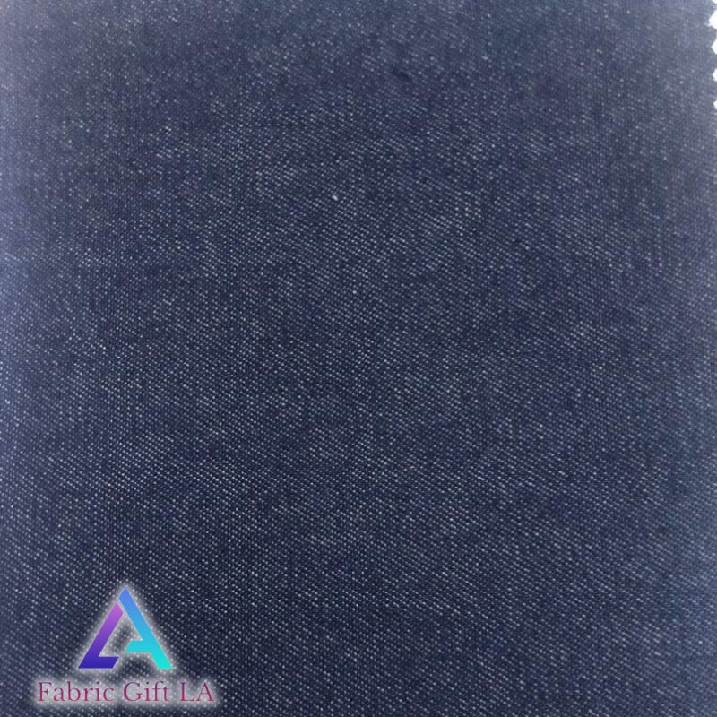 Washed Denim Fabric, Rinse Color (Dark Blue Jean)
