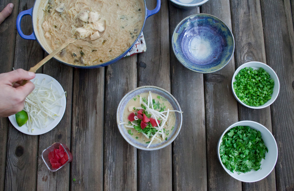 Early Winter Chicken and Coconut Milk Soup