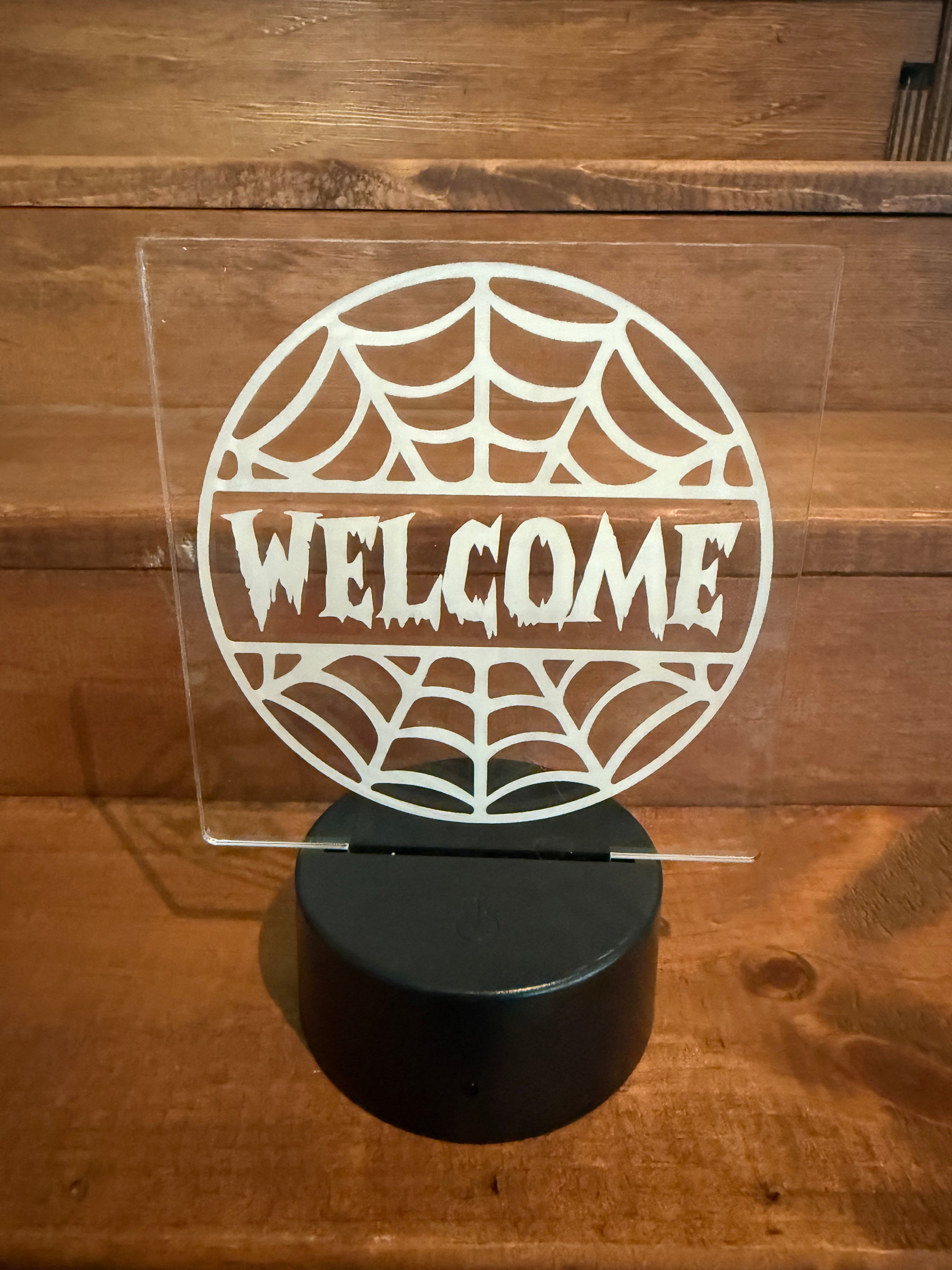 Welcome With Web - USB Nite Light