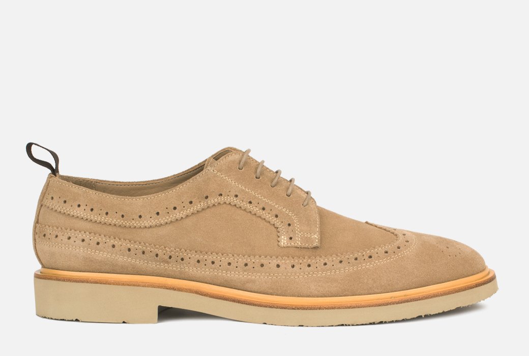 mens suede wingtip shoes