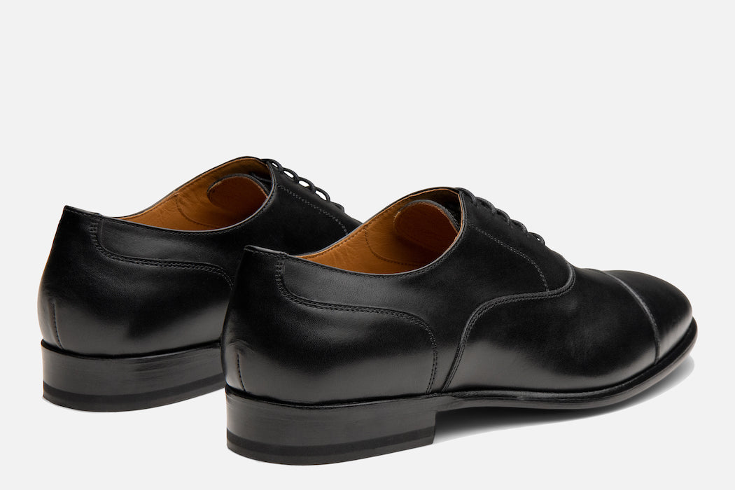 gordon rush cap toe leather oxford