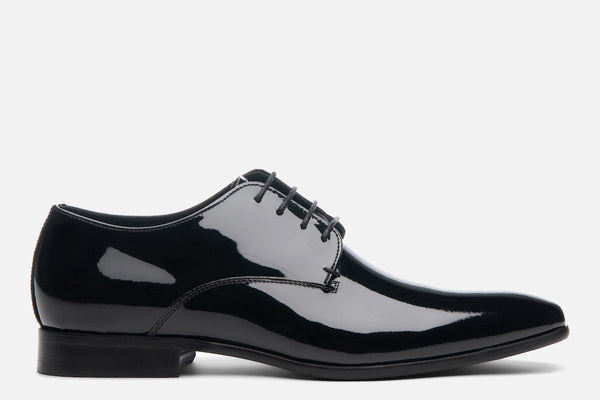 Men's Shoes - Manning Plain Toe Lace-Up Derby in Black by Gordon Rush