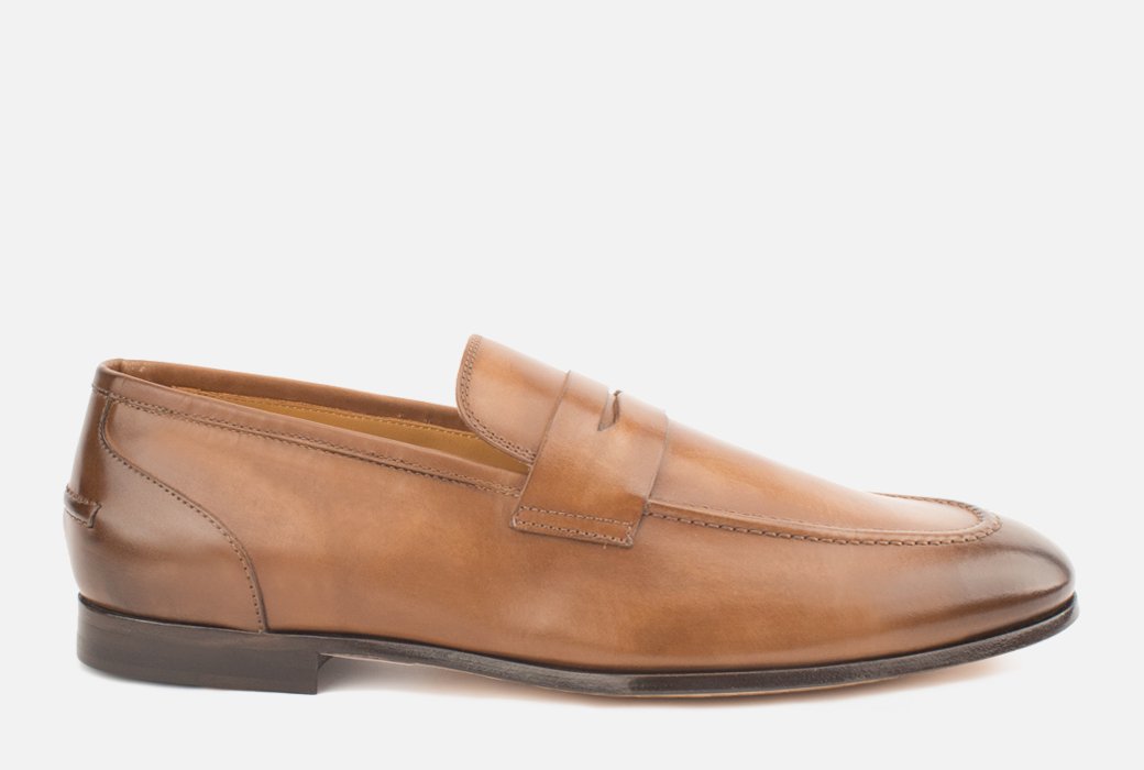 cognac loafers