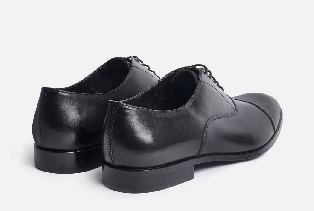 gordon rush cap toe leather oxford