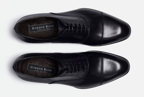 gordon rush cap toe leather oxford