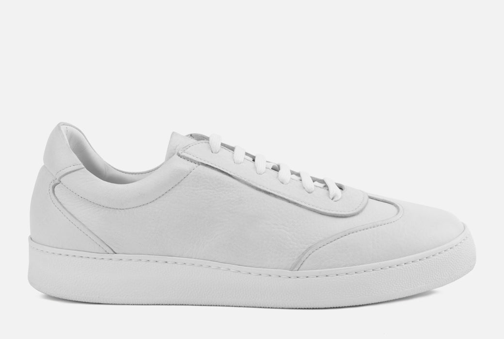 Download Tristan | Men's Premium All White Leather Sneaker - Gordon ...