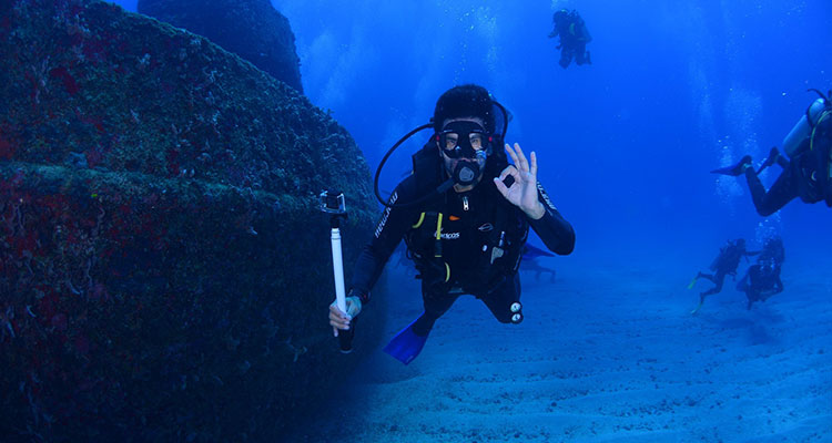 Scuba Diver Underwater