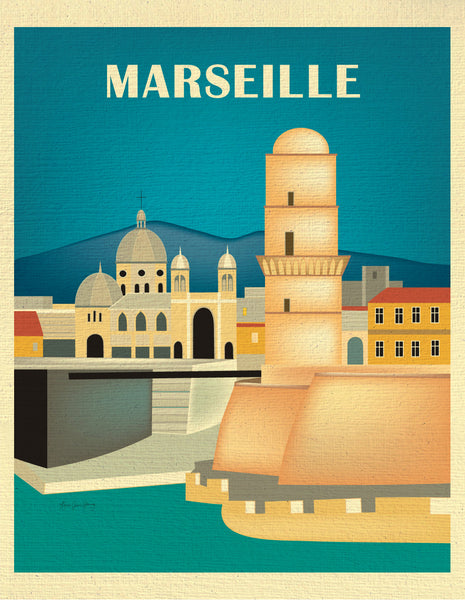 Marseille wall art, print, poster, canvas – Loose Petals