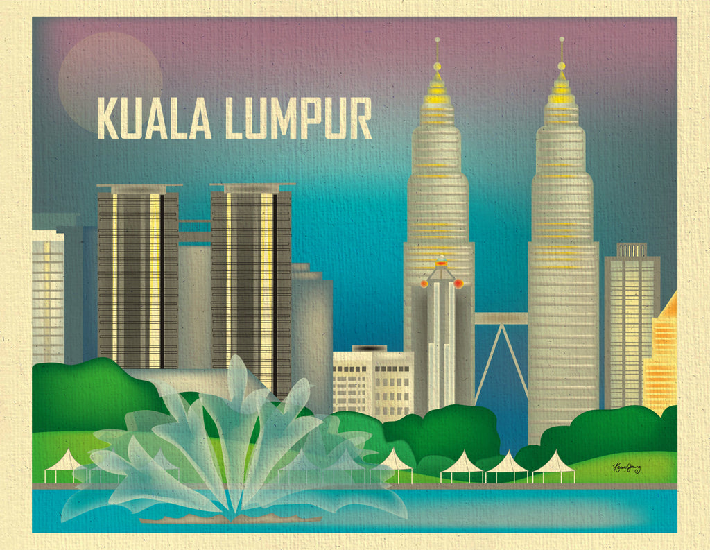  Kuala  Lumpur  Malaysia print Petronas Tower wall art  