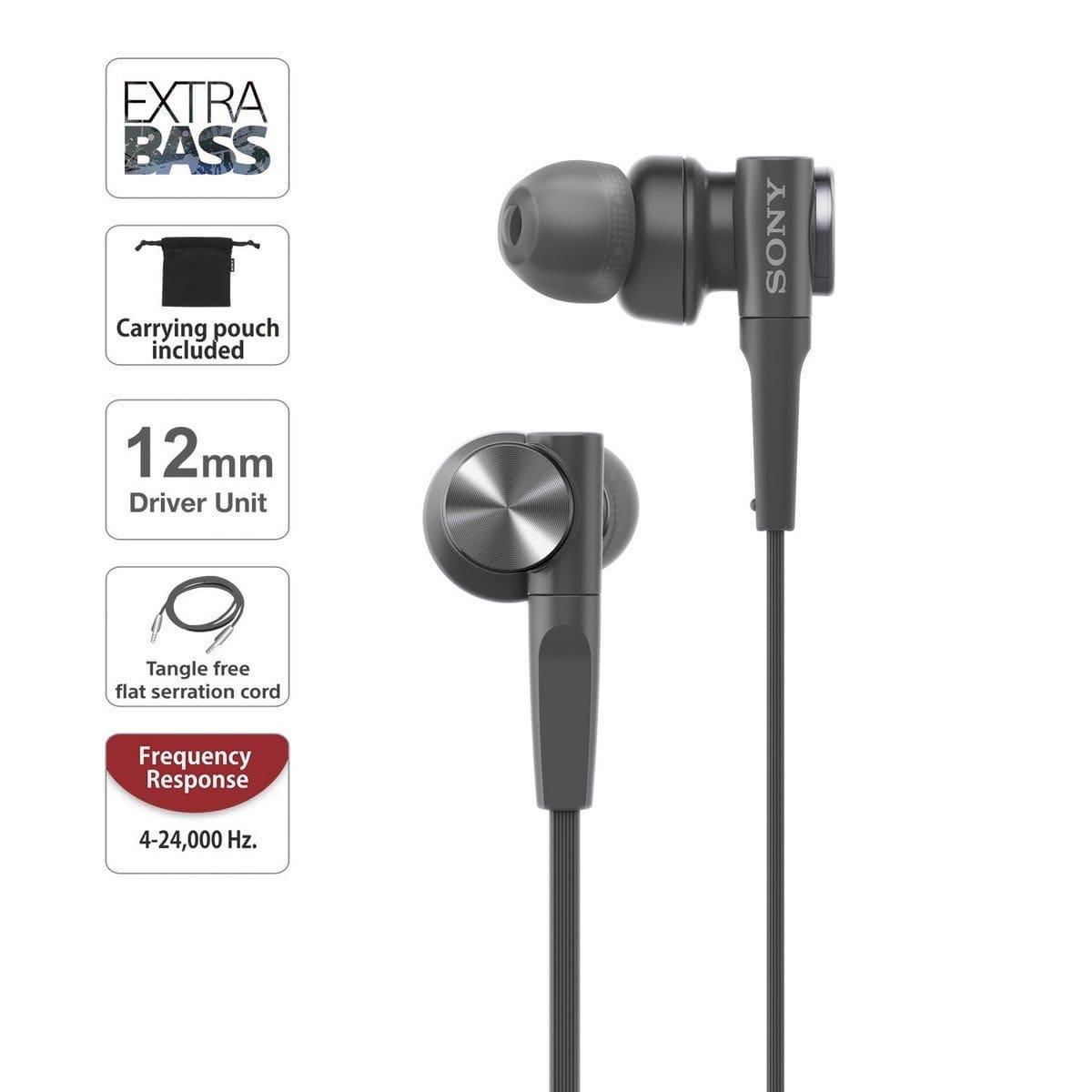 Sony MDR-XB55/MDR-XB55AP Extra-Bass in-Ear Headphones | Unboxify