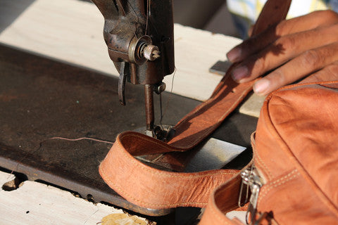 Homemade sales leather bag