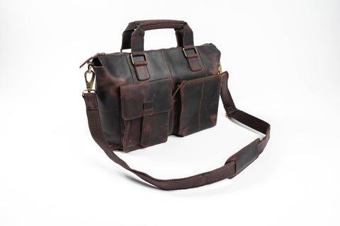 Brown Leather Portfolio Bag