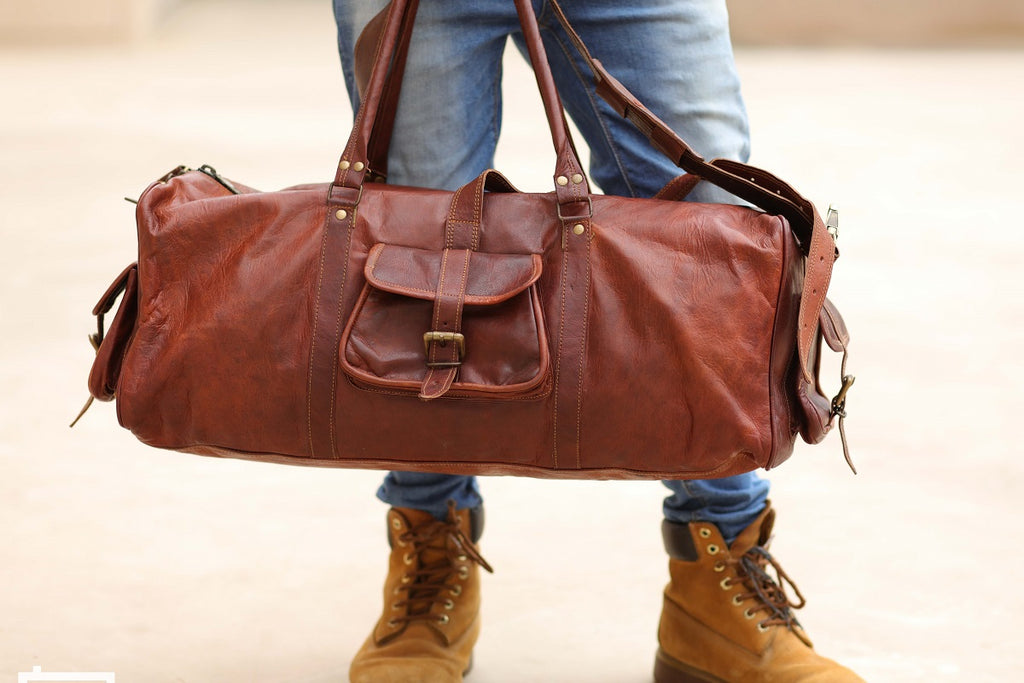 leather travel bags cheap