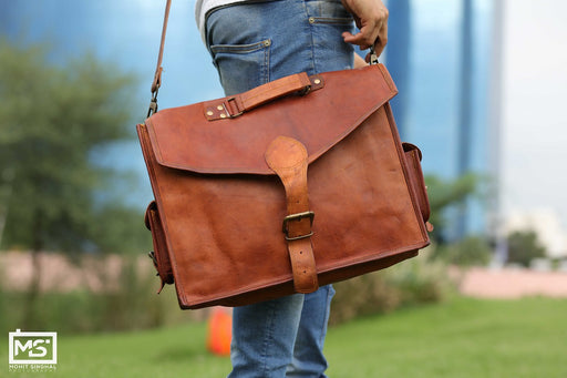 Full Grain Leather Messenger Bag For Men – Rustico