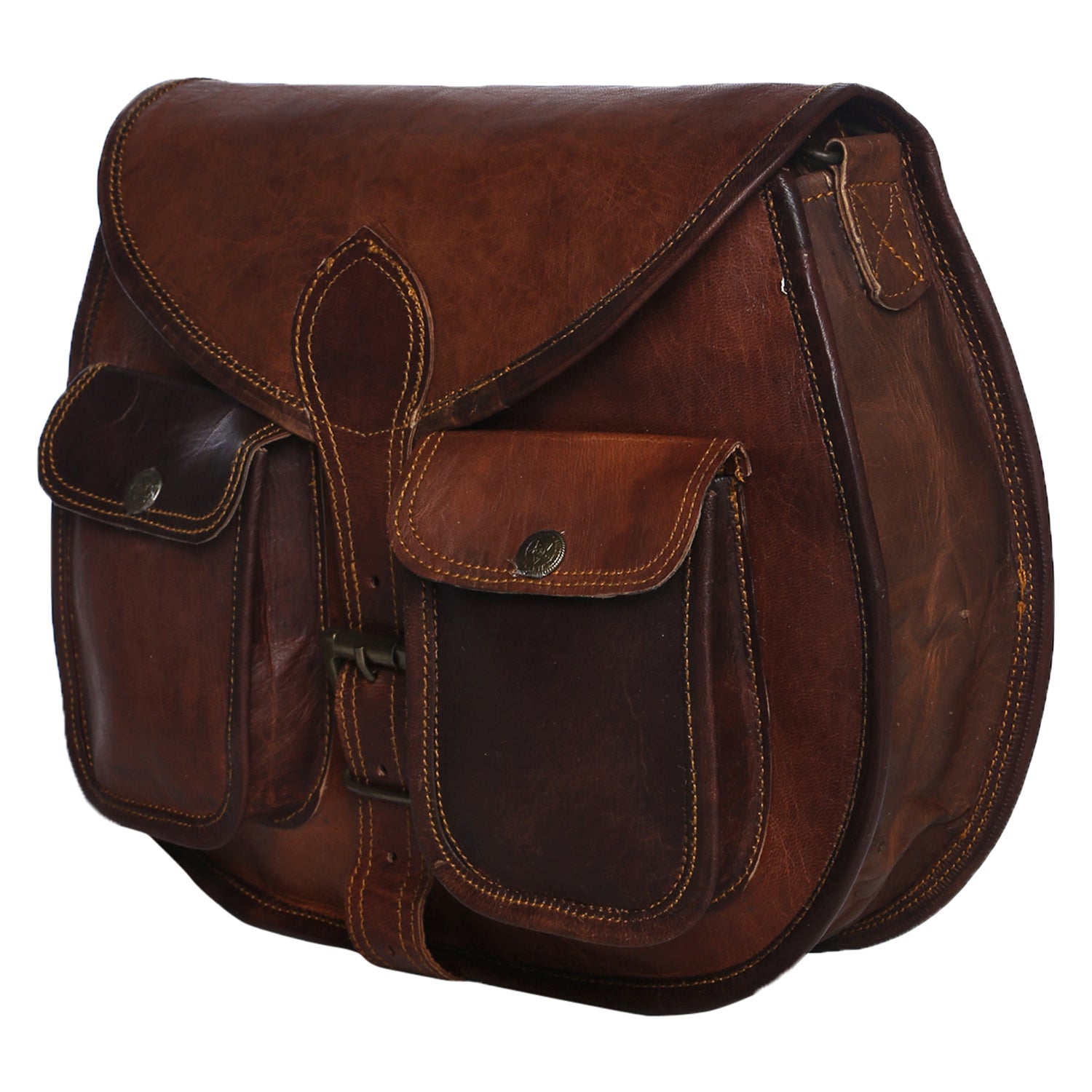 Big leather crossbody bag 13