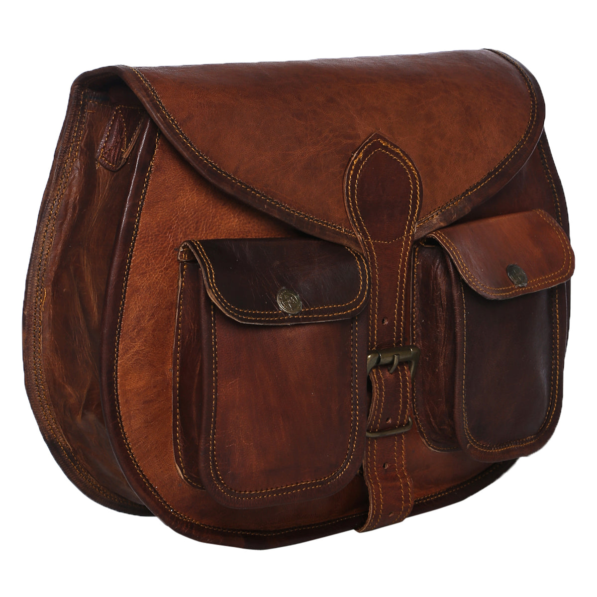 Big leather crossbody bag 13