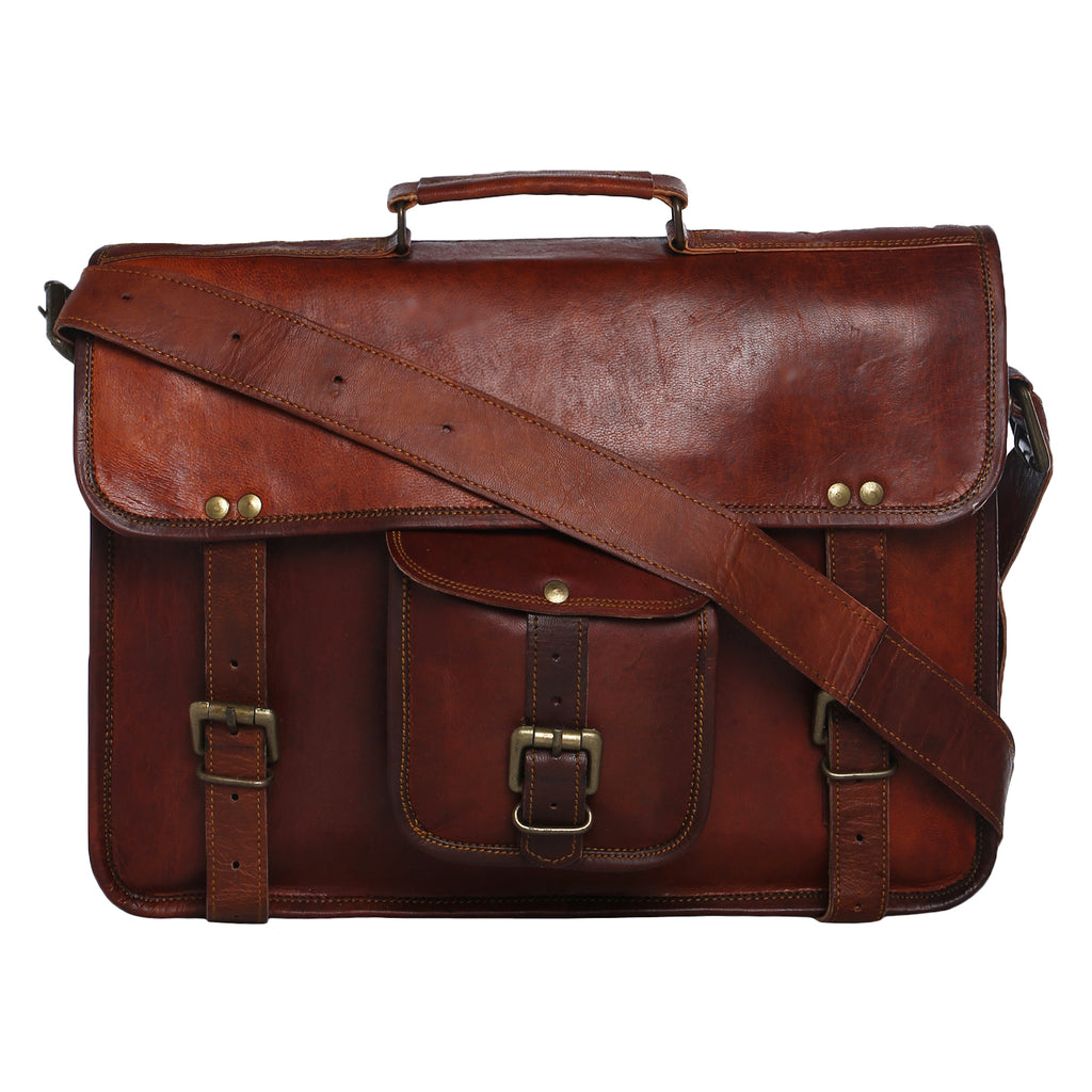 LEATHER SATCHEL BACKPACK