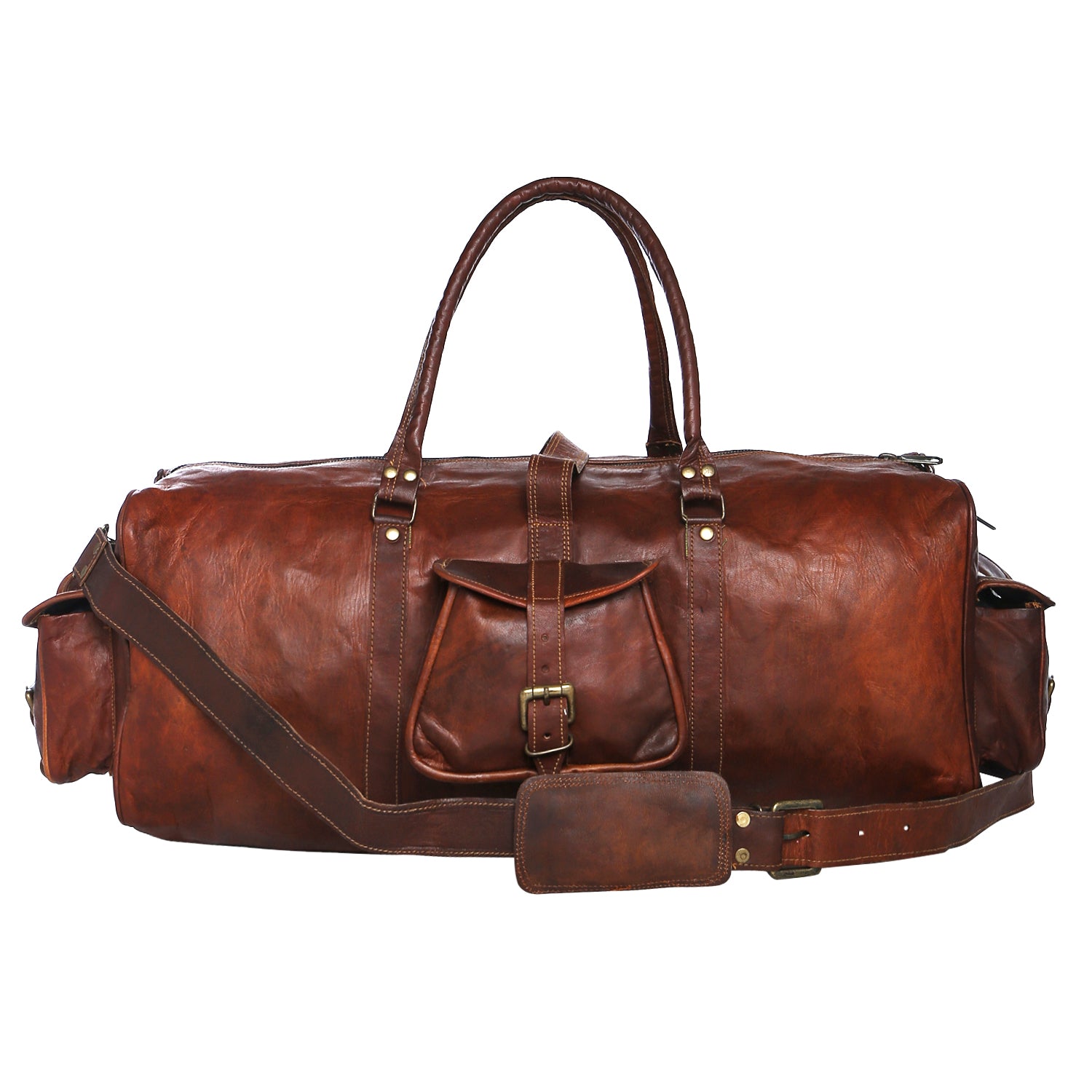 Brown Leather Men's Duffel | High On Leather