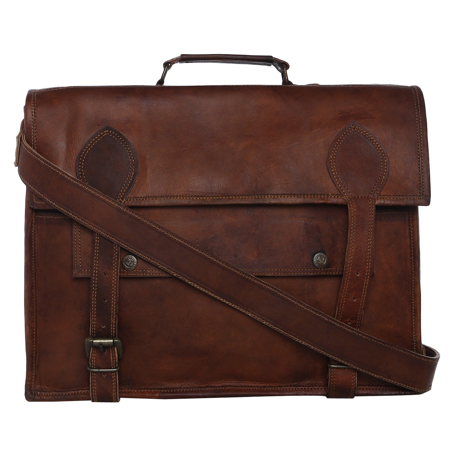 Genuine Leather Satchel | High On Leather