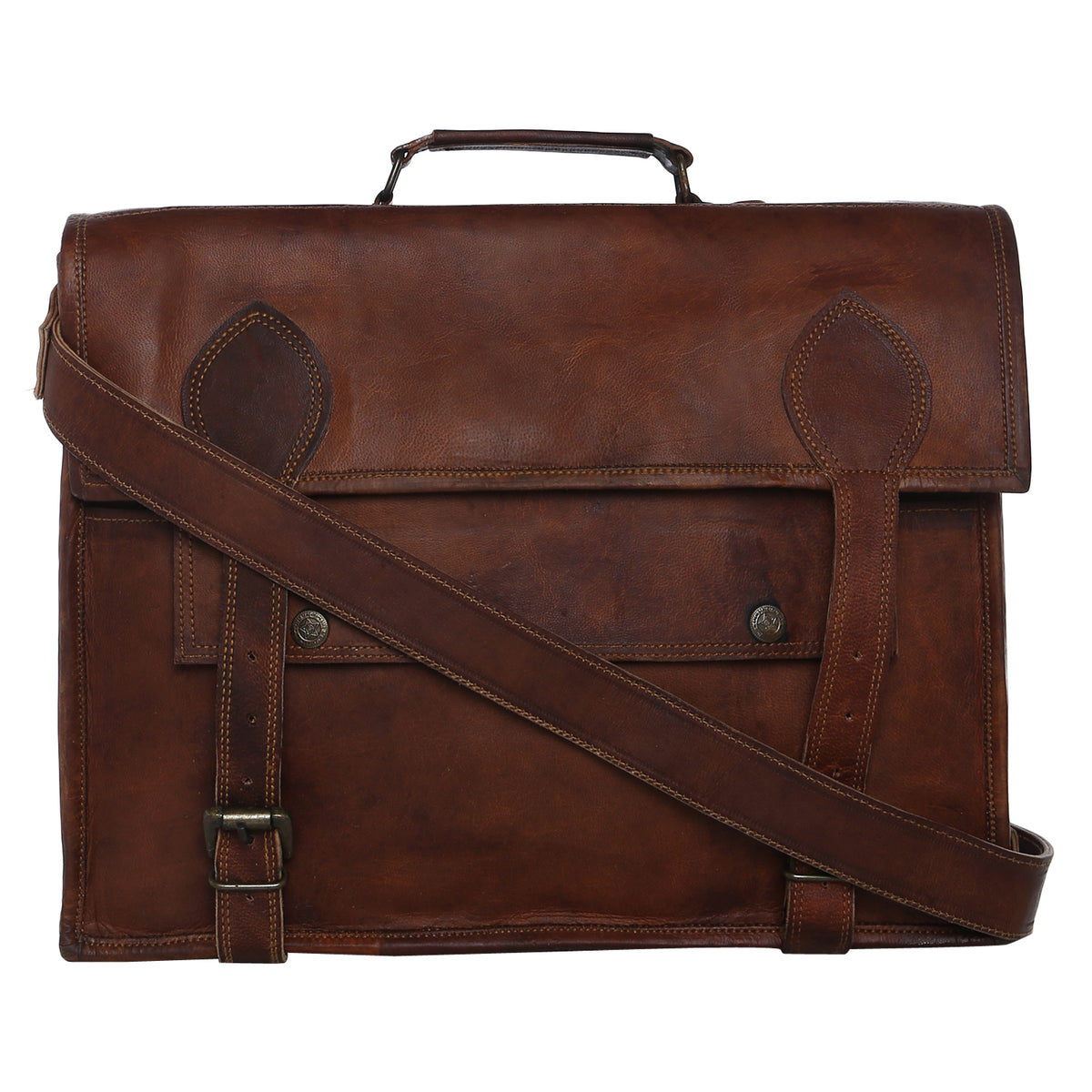 Handcrafted Leather Satchel 15
