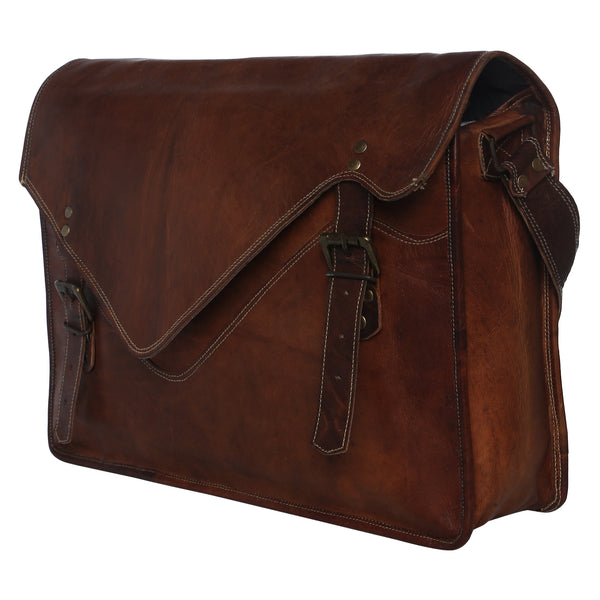 Buy Leather Laptop Messenger Online | High On Leather