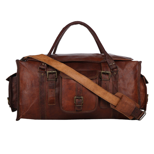 Vintage Leather Duffle Bag 22 — High On Leather