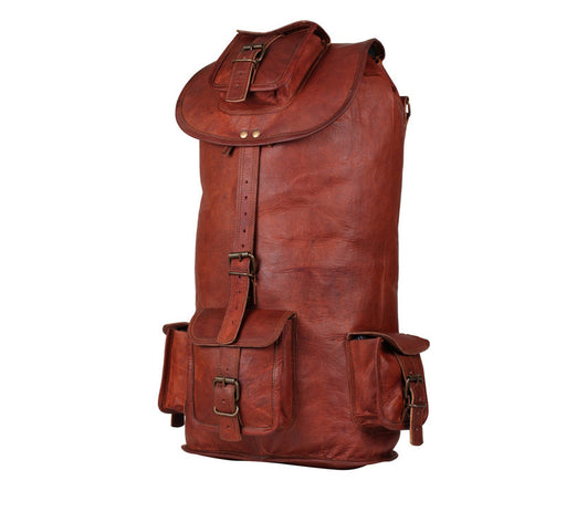 Large Mens Leather Rucksack 23