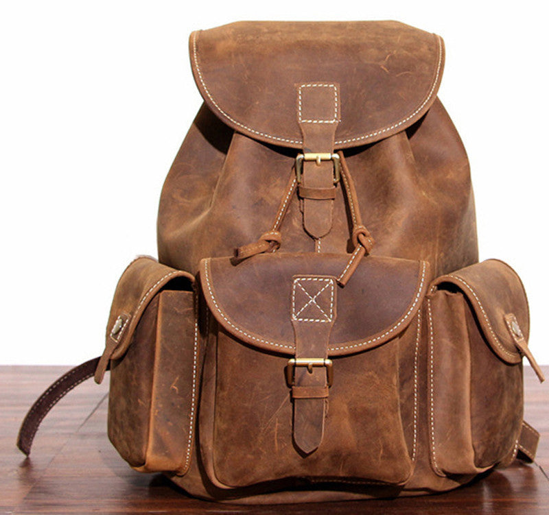 leather backpack bag