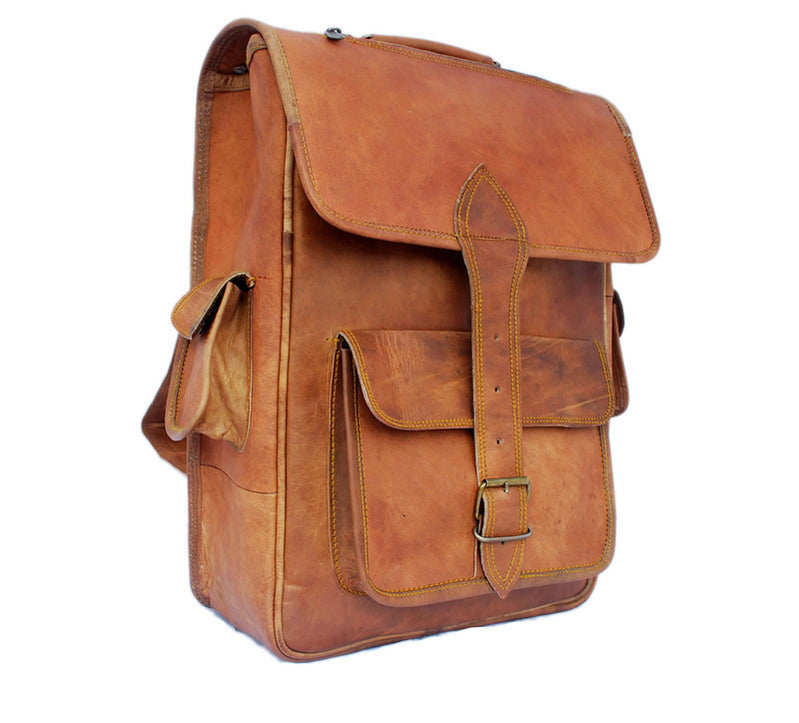 Vintage Men's Leather Backpack — High On Leather