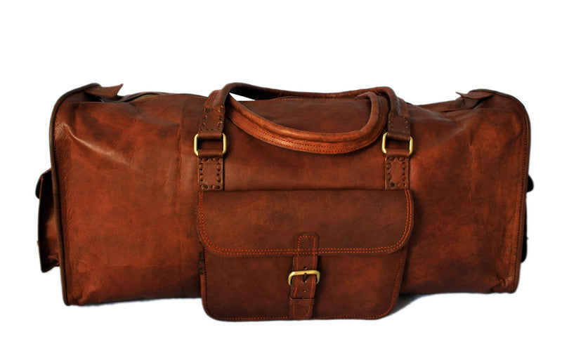 Brown Leather Men's Duffel | High On Leather